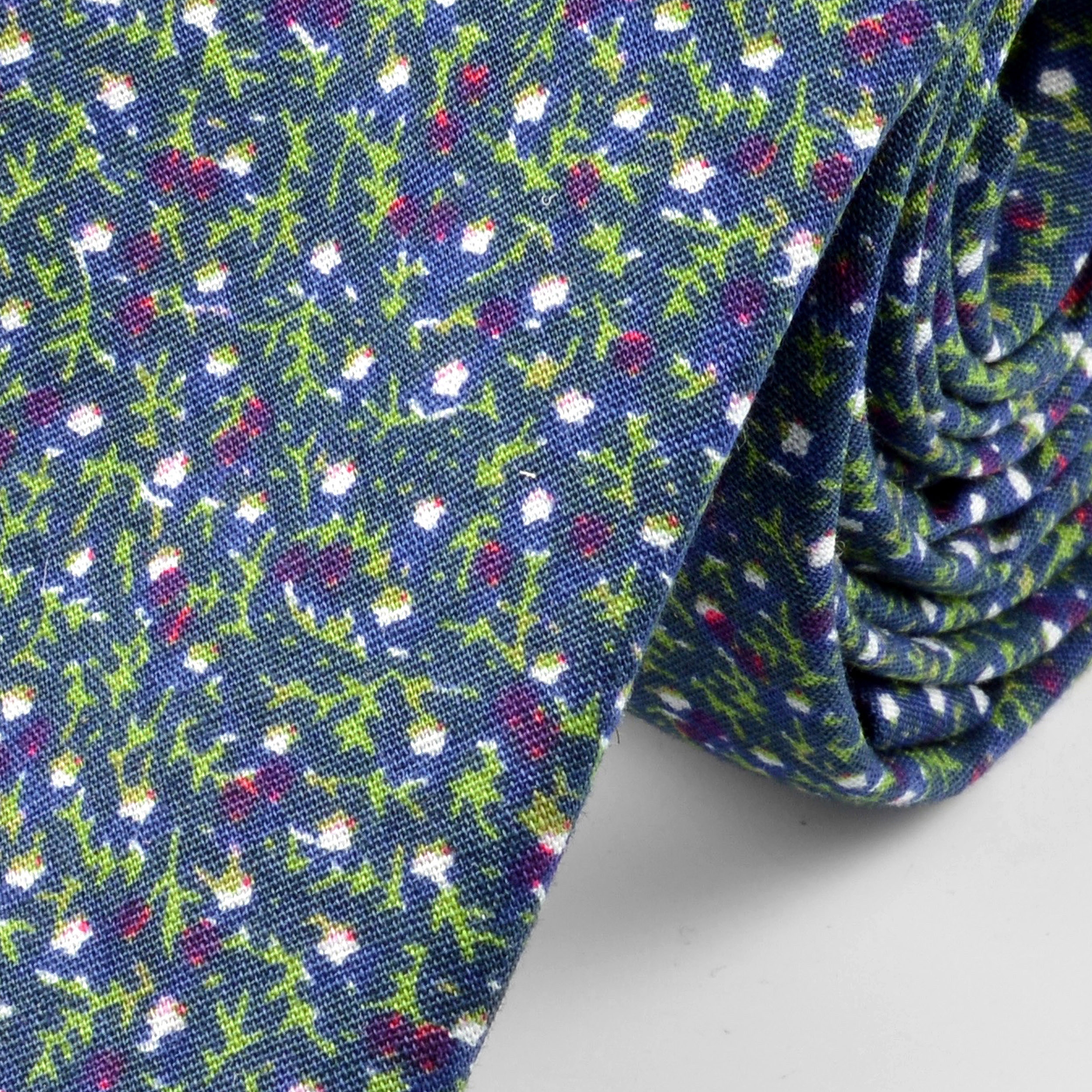 Mørkeblått Forrest Bomullsslips - 2