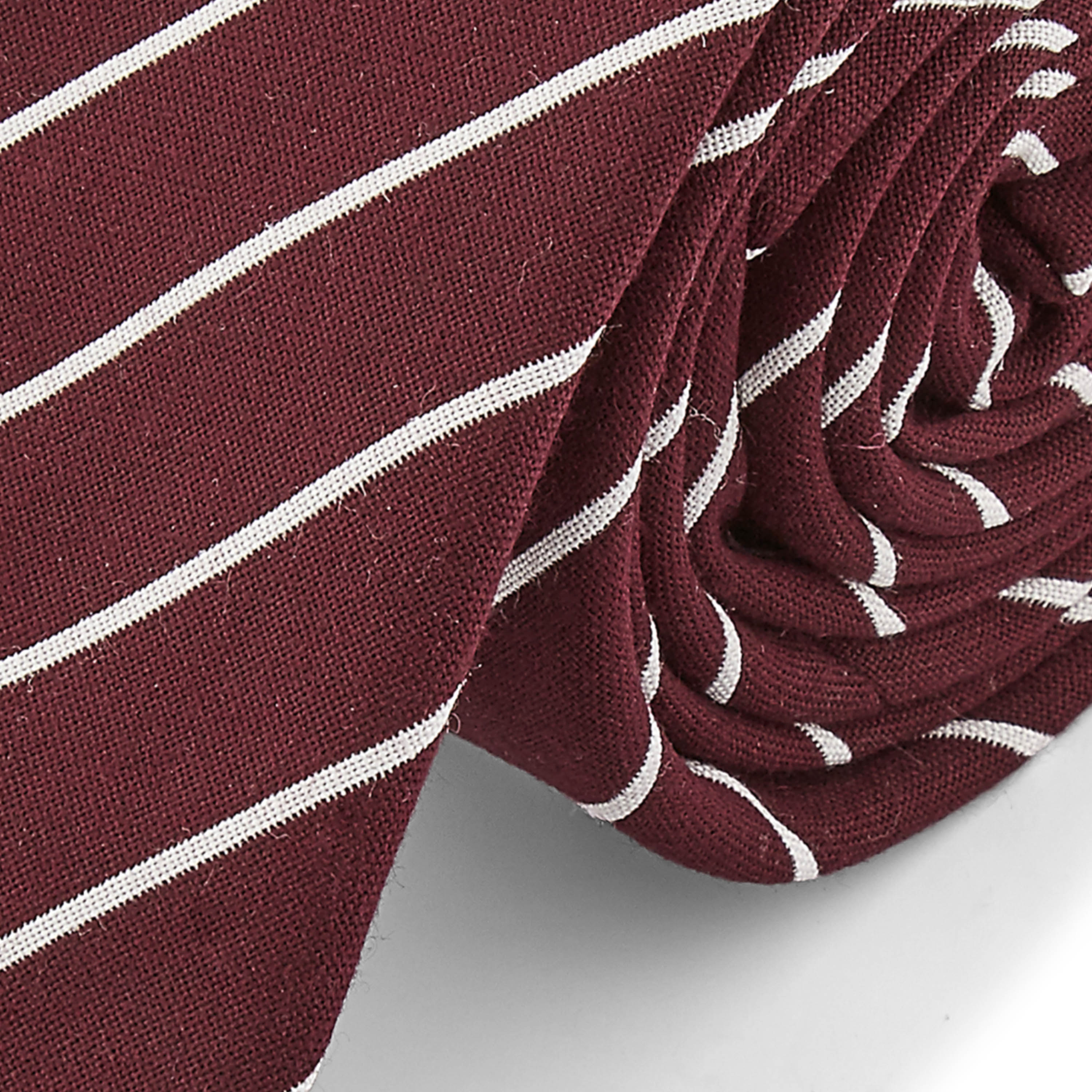 Vinröd Randig Slips - 2