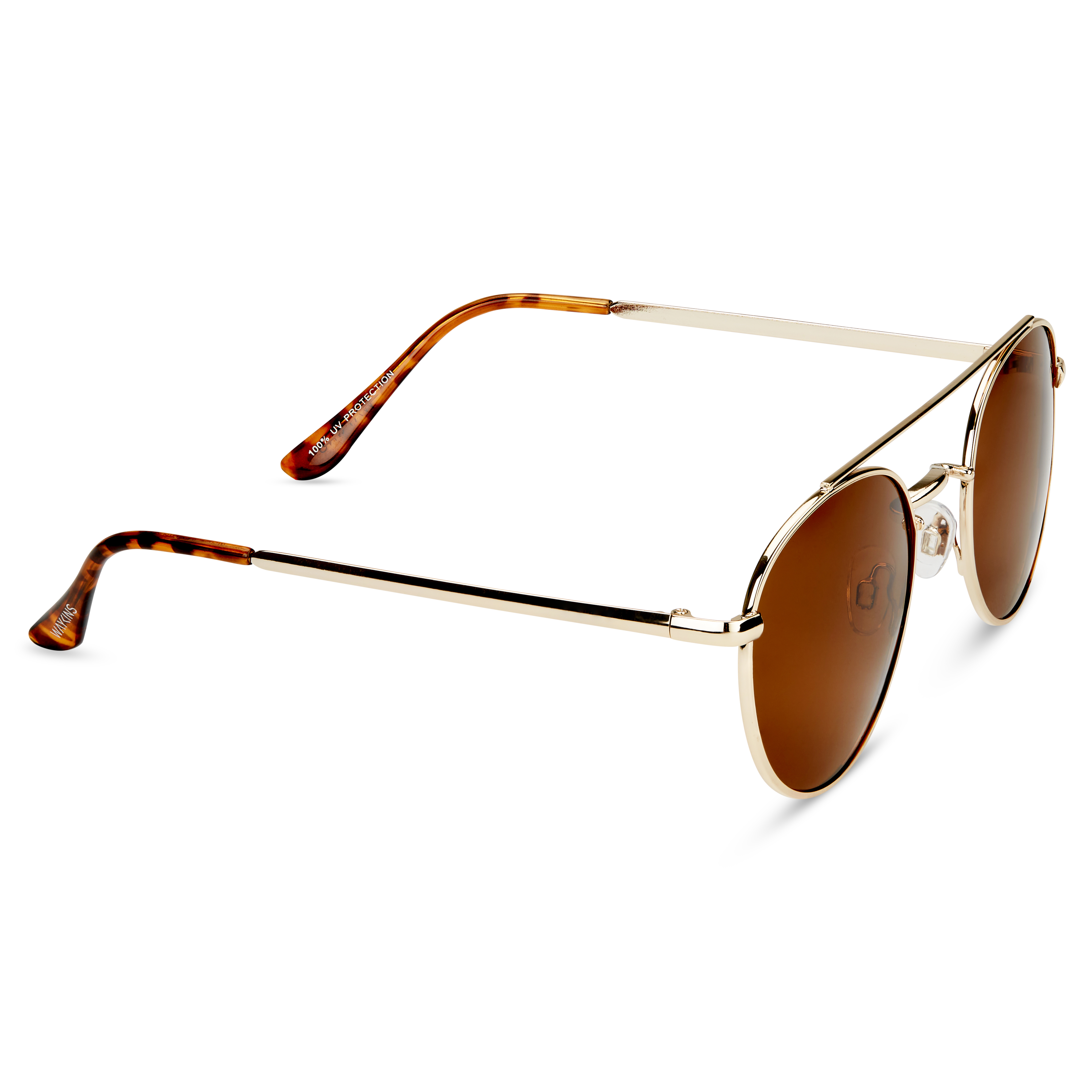 Ambit aranyszínű kerek pilóta napszemüveg - 5