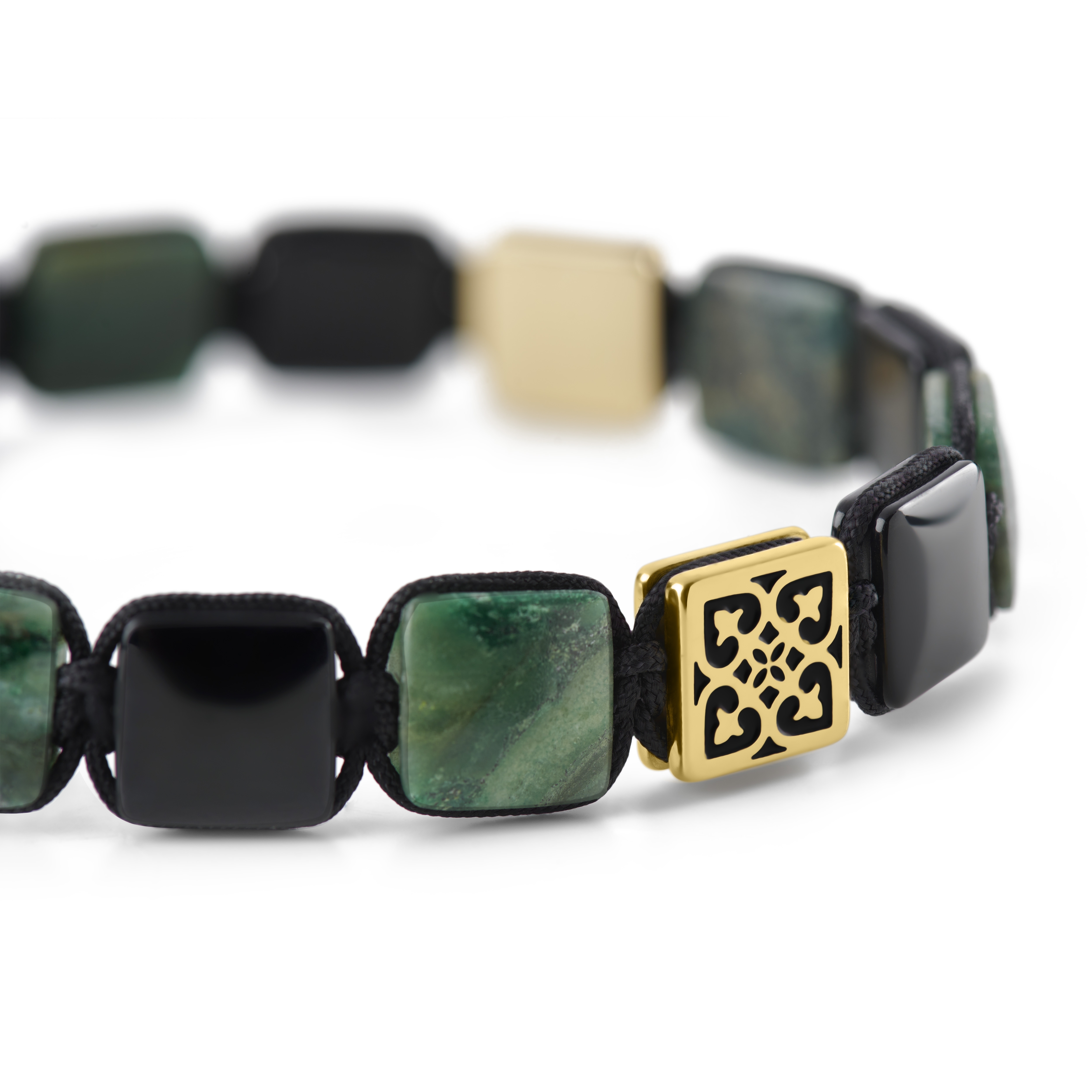 Elysian | Litteä kullanvärinen tiikerinsilmä helmirannekoru - 2