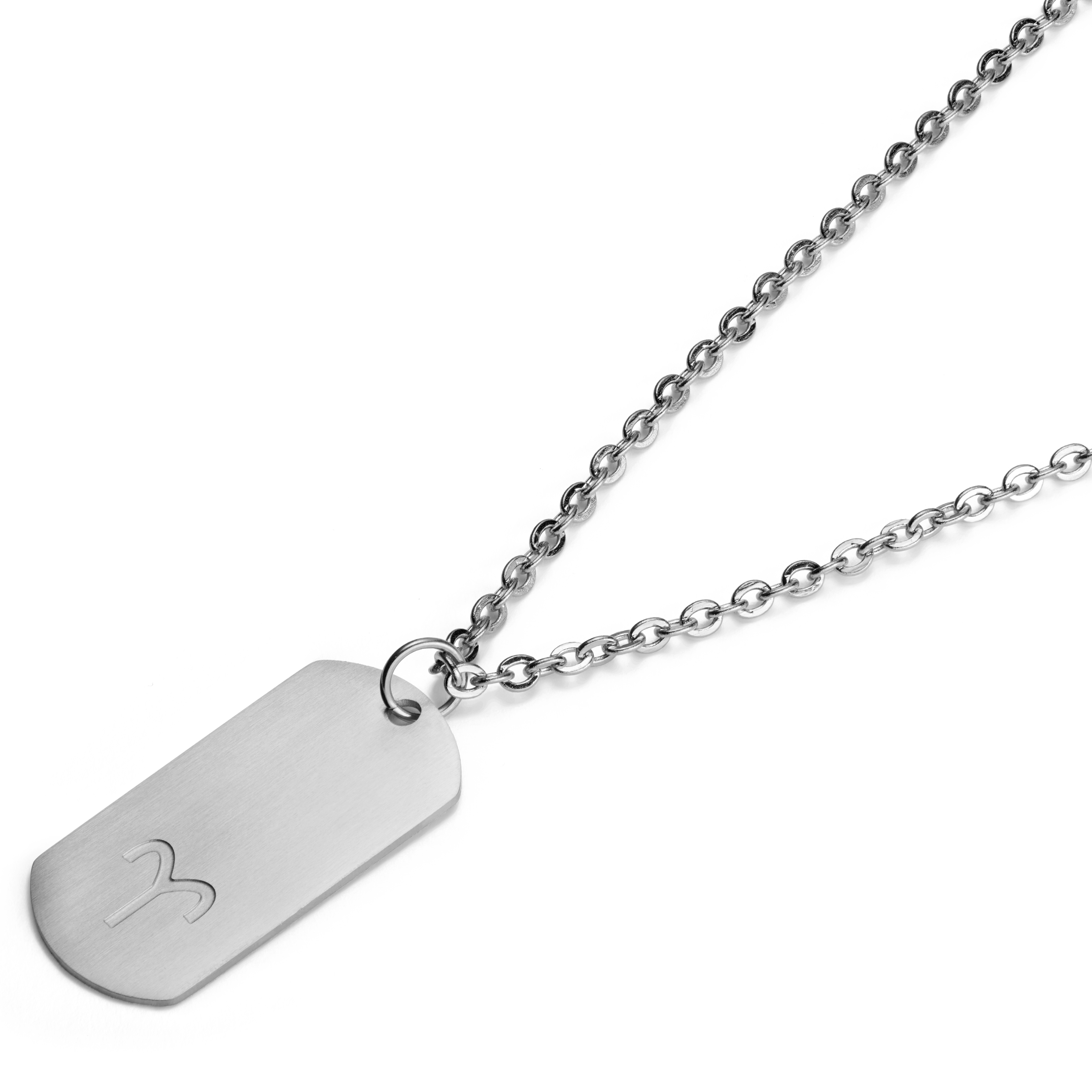 Widder Sternzeichen Kette Stahl Silberfarben - 5