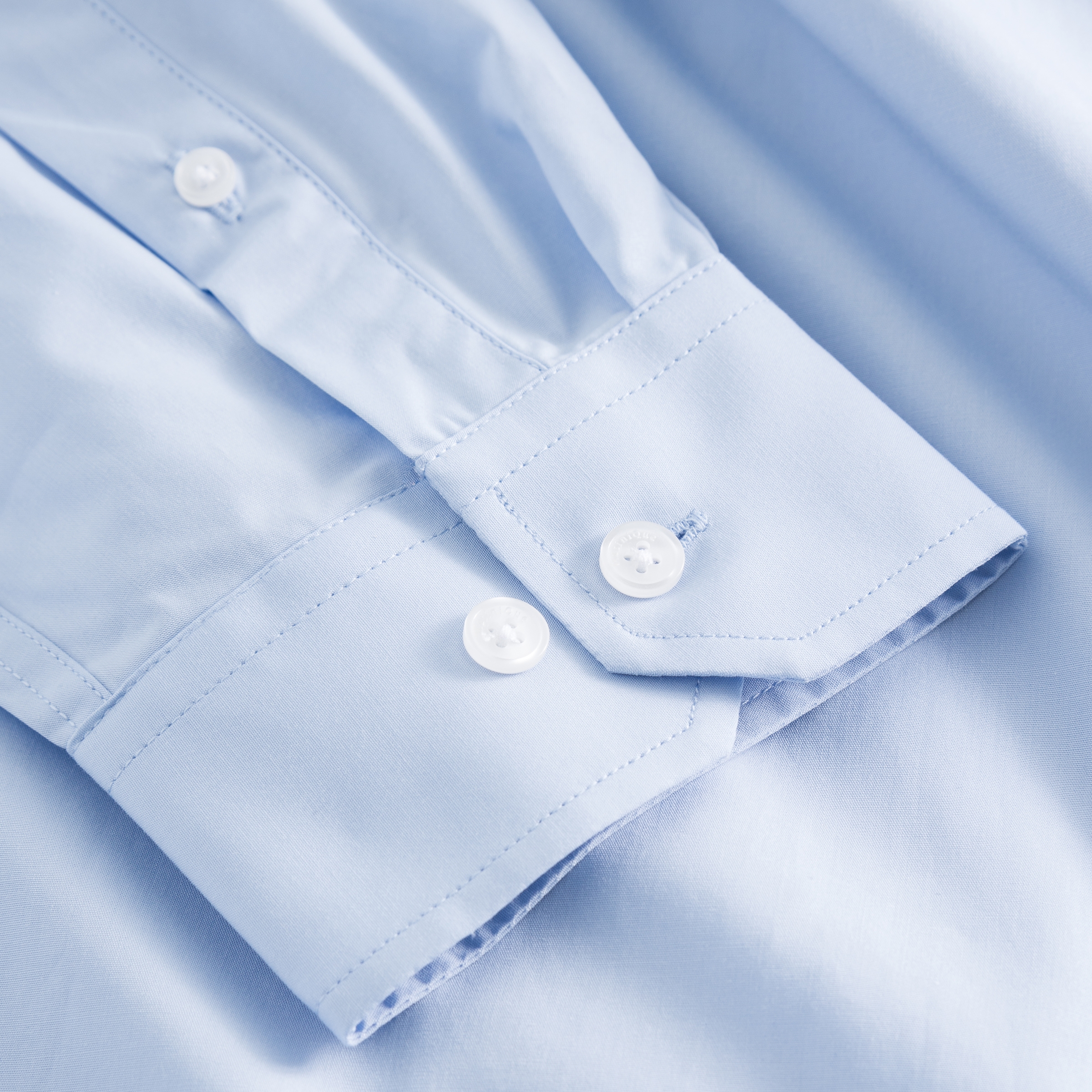 Robo Stretch Poplin Blue Shirt  - 5