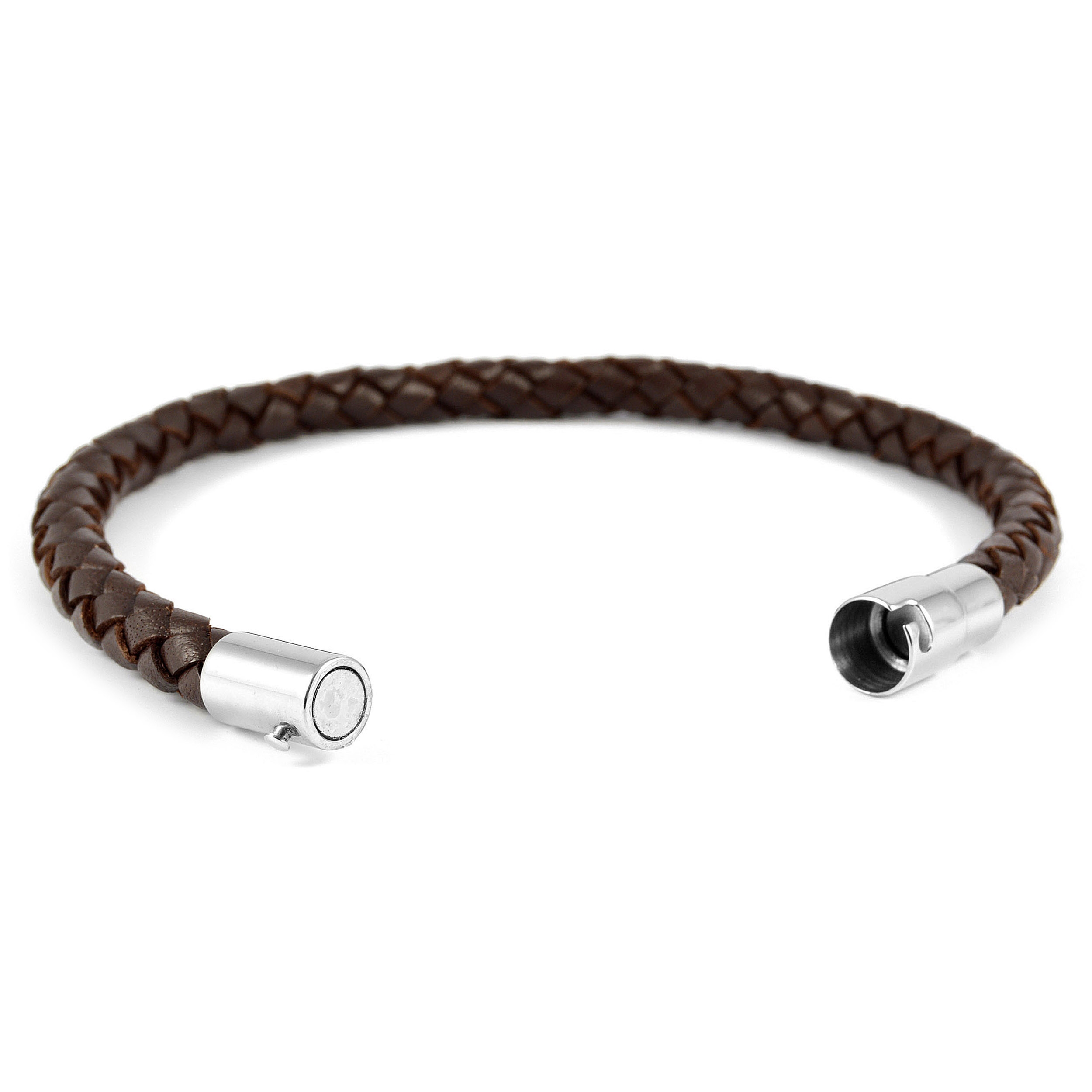 6 mm Brunt Bolo Läderarmband - 5