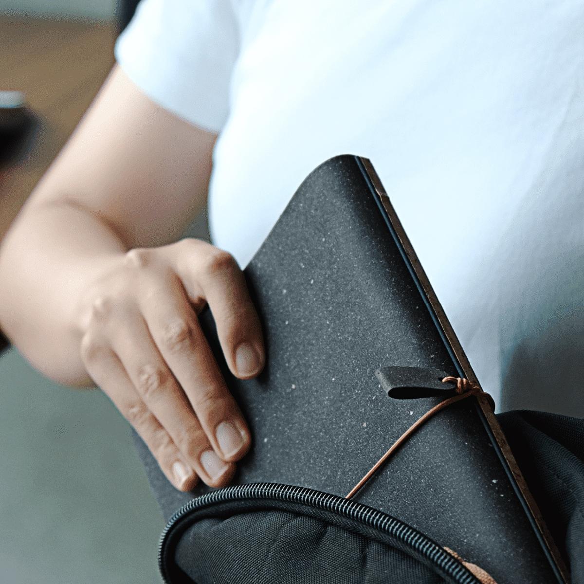 Matte Notebook NOTA. WORK | Modular Matte Black Recycled Leather Notebook | In stock ...