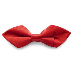 Currant Red Basic Pointy Pre-Tied Bow Tie