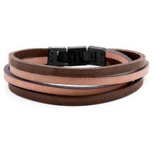 Pink leather bracelets