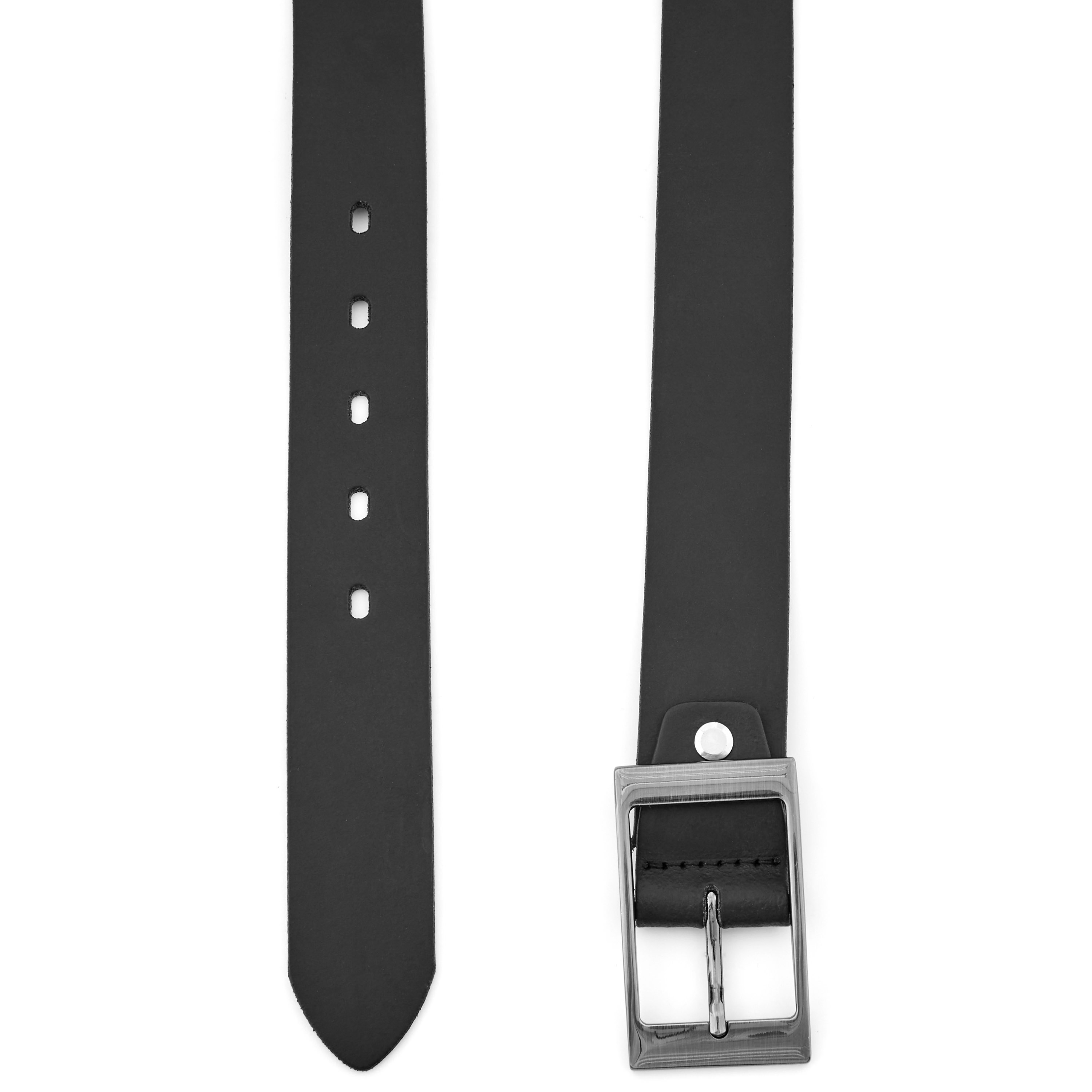Simple Black Leather Belt | BSWK | Free shipping over $99