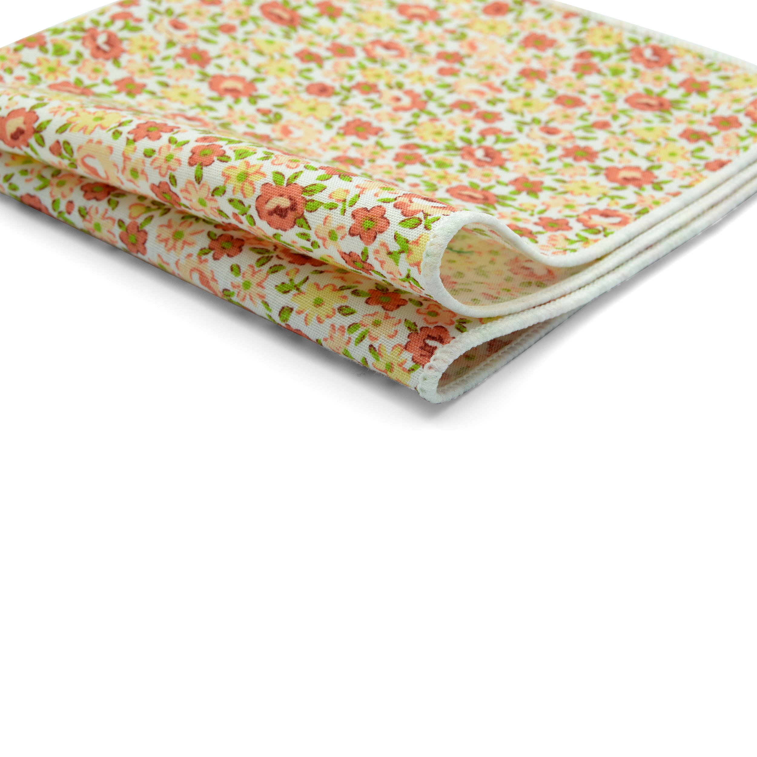 Oranssikukallinen Puuvilla Taskuliina - 2