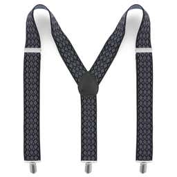 Repeating Diamond Patterned Suspenders