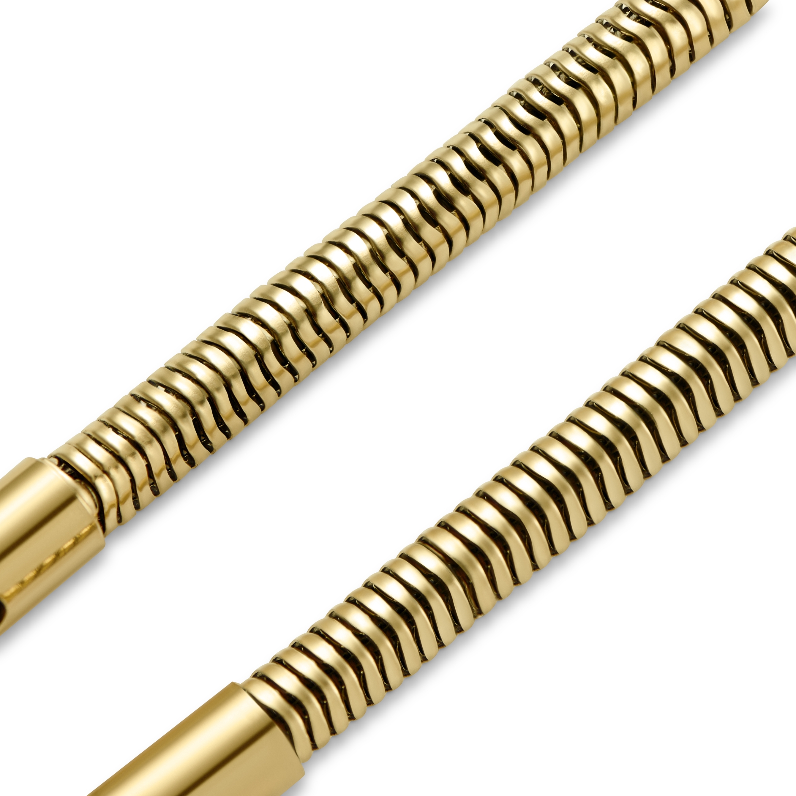 Essentials | Bracelet à chaîne serpent doré 4 mm - 4