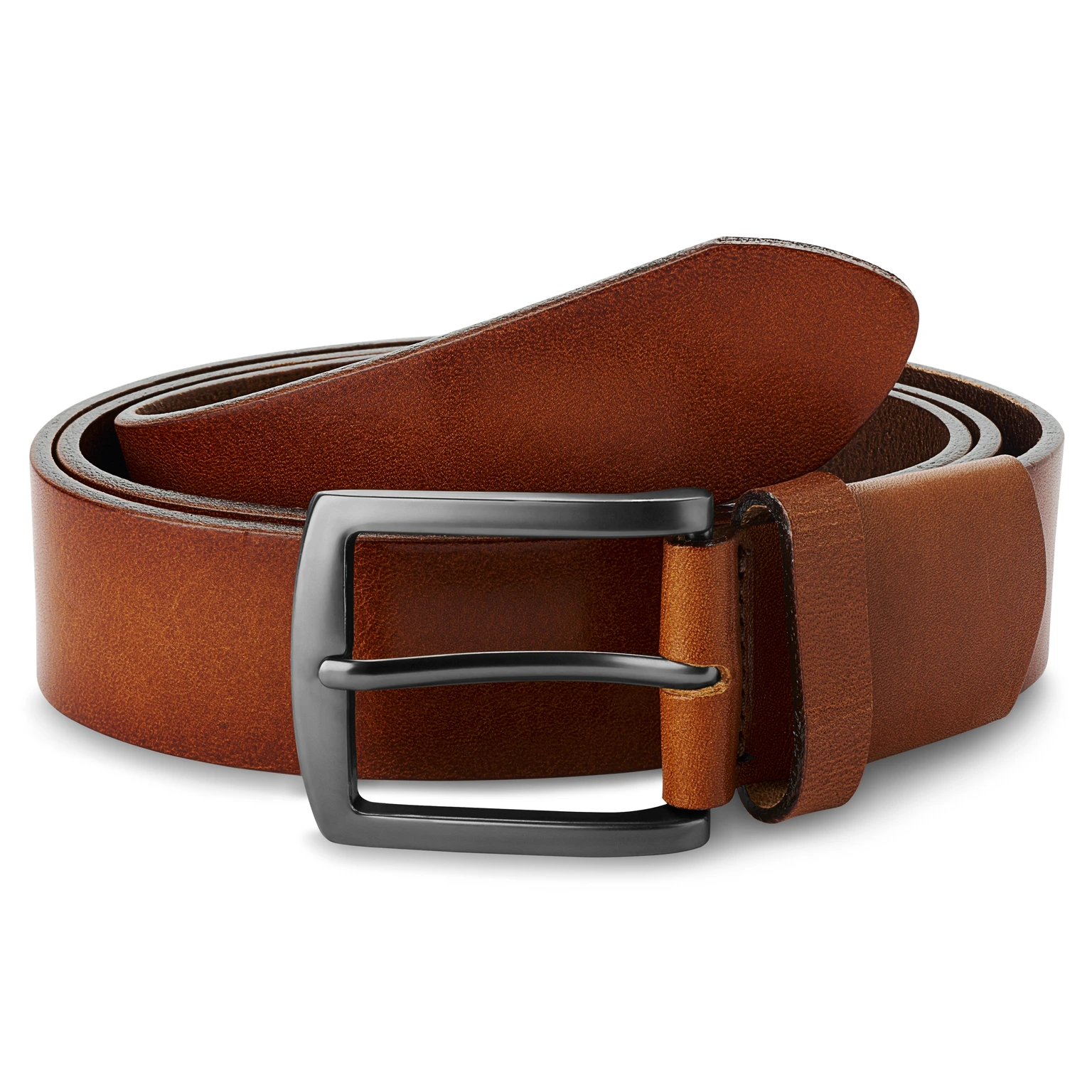 Cognac Full-Grain Leather Stretch Belt Cognac Full-Grain Leather Stretch Belt