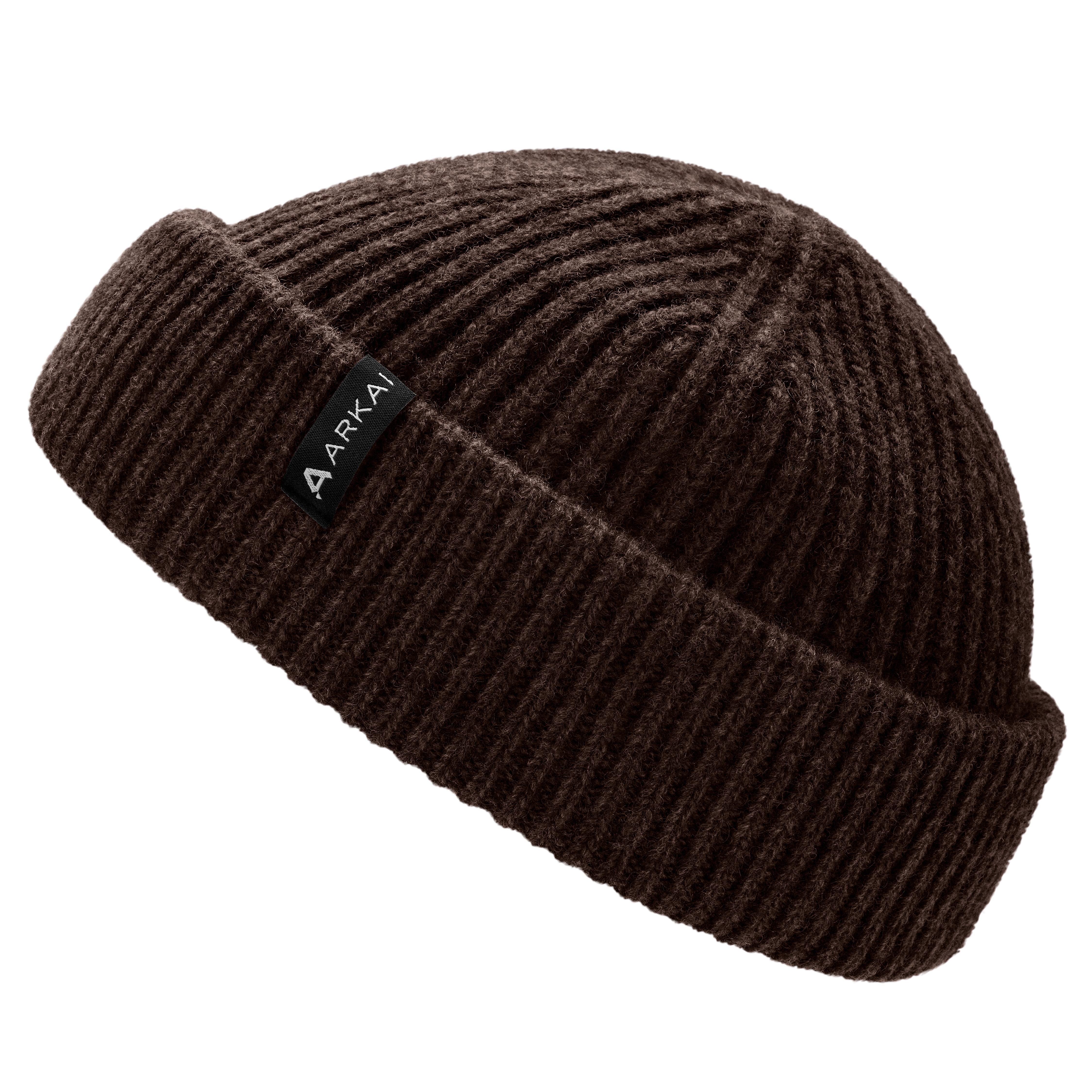 Nordic | Donkerbruine Beanie in Zeemansstijl van Wolmix - 3