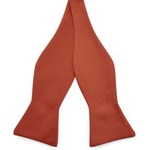 Brown self tie bow ties