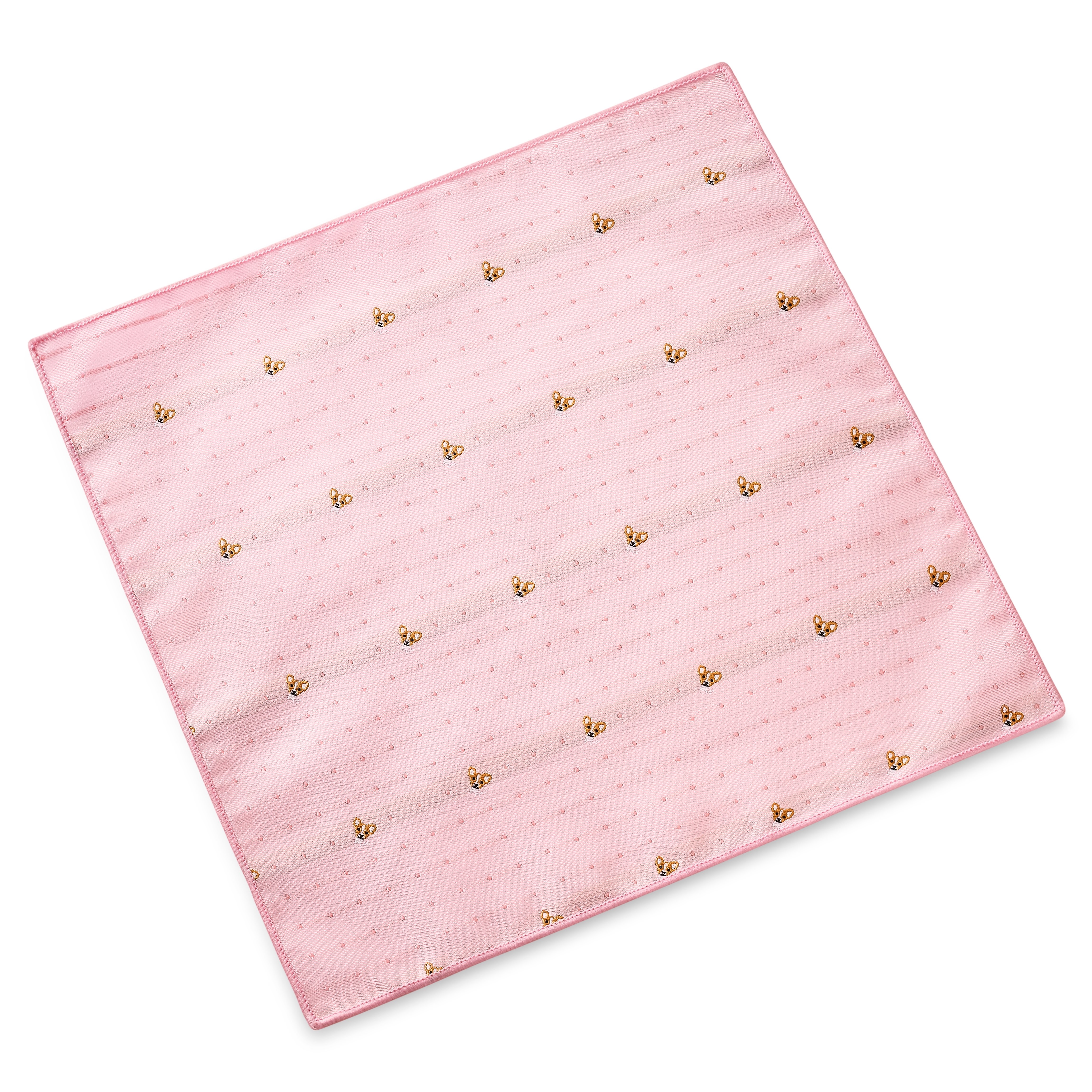 Zoikos | Pink Corgi Pocket Square - 2
