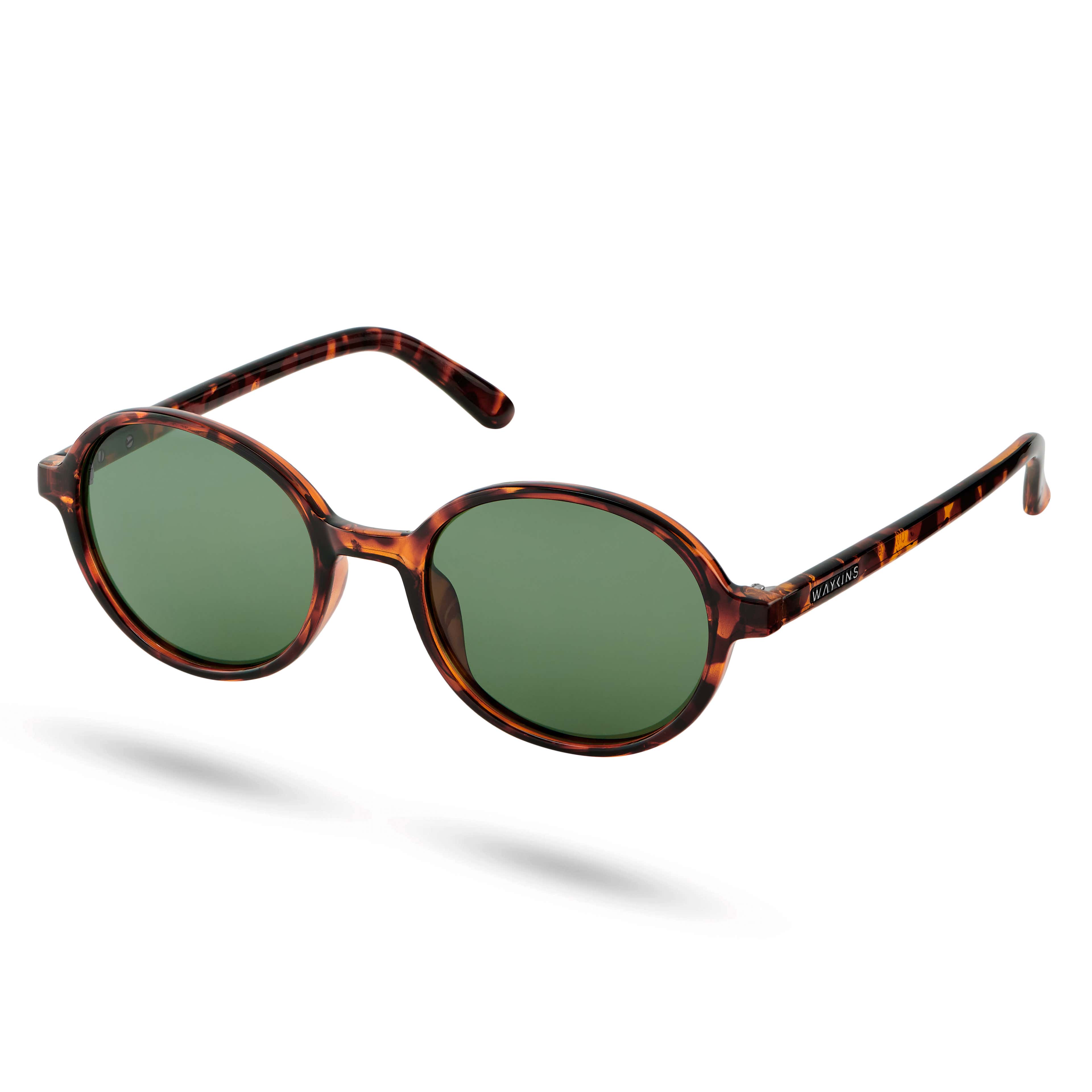Walford Thea Tortoise Shell & Green Polarized Sunglasses