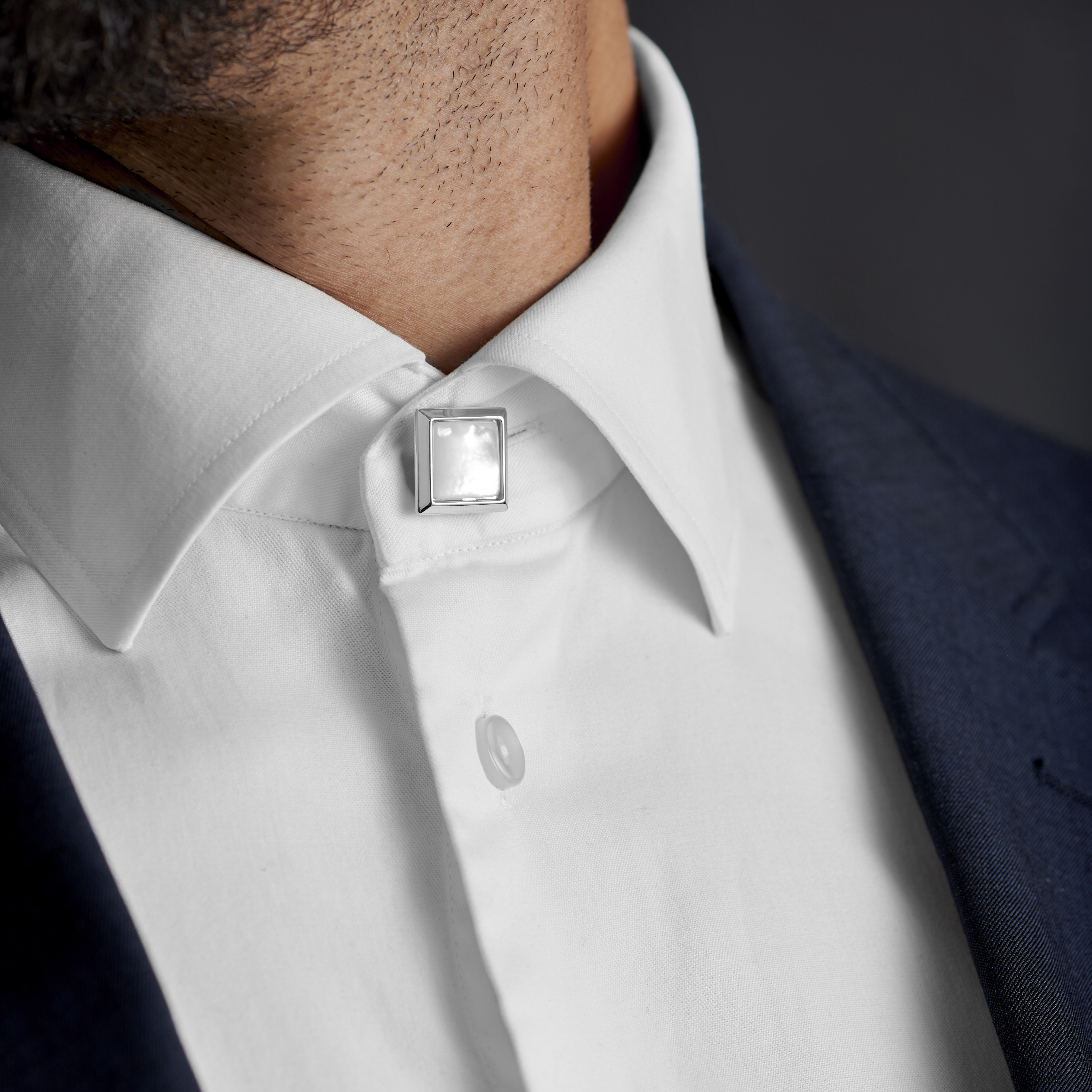 Cache-boutons carrés en nacre - 5