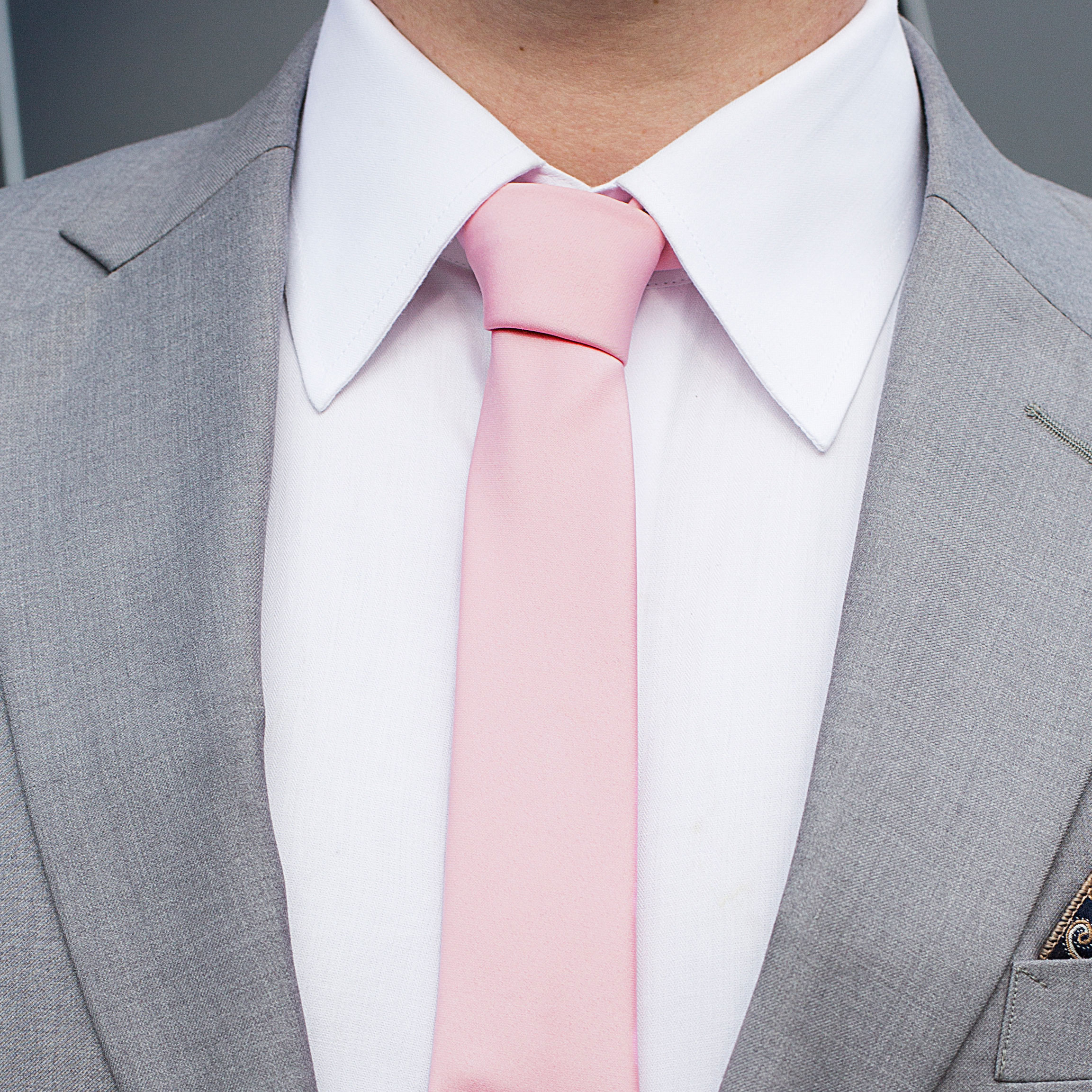 Corbata básica rosa 6 cm | ¡En Trendhim