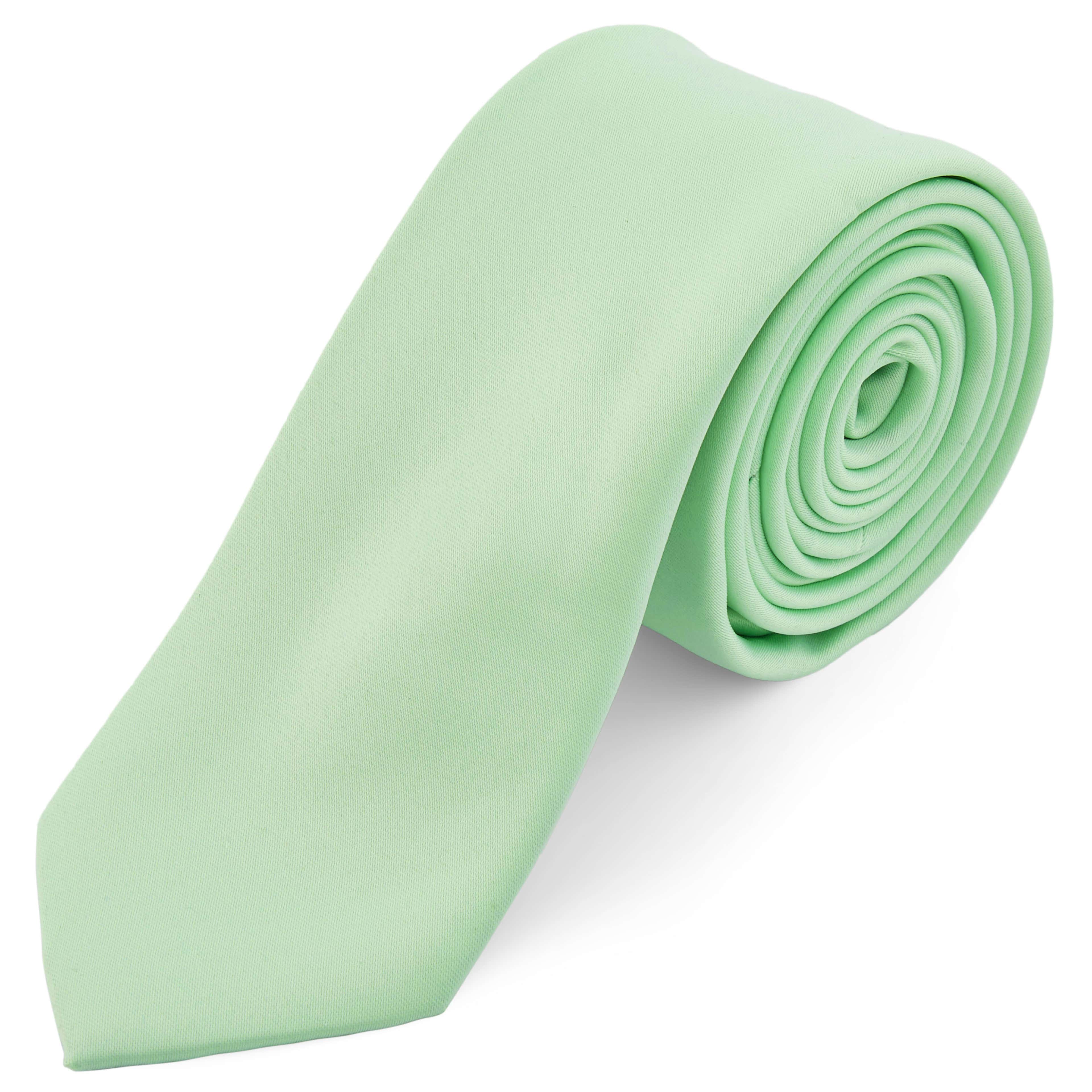 Mint Green 6cm Basic Tie - 1 - primary thumbnail small_image gallery