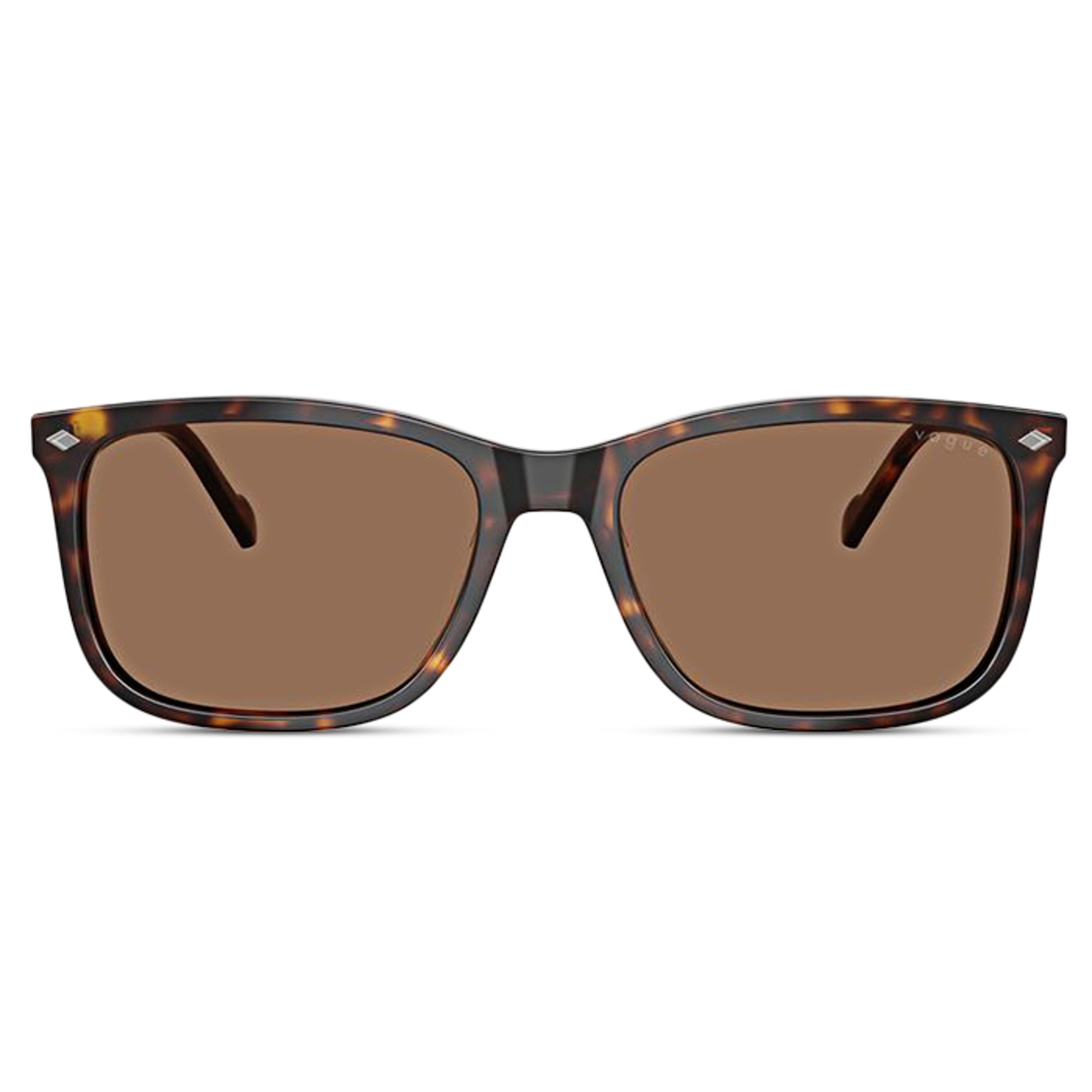 Horn-Rimmed Tortoiseshell Sunglasses | Vogue 0VO5618S Horn-Rimmed Tortoiseshell Sunglasses | Vogue 0VO5618S