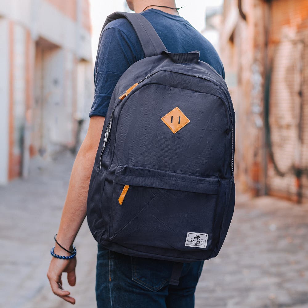 hover: Lawrence Navy Backpack hover: Lawrence Navy Backpack