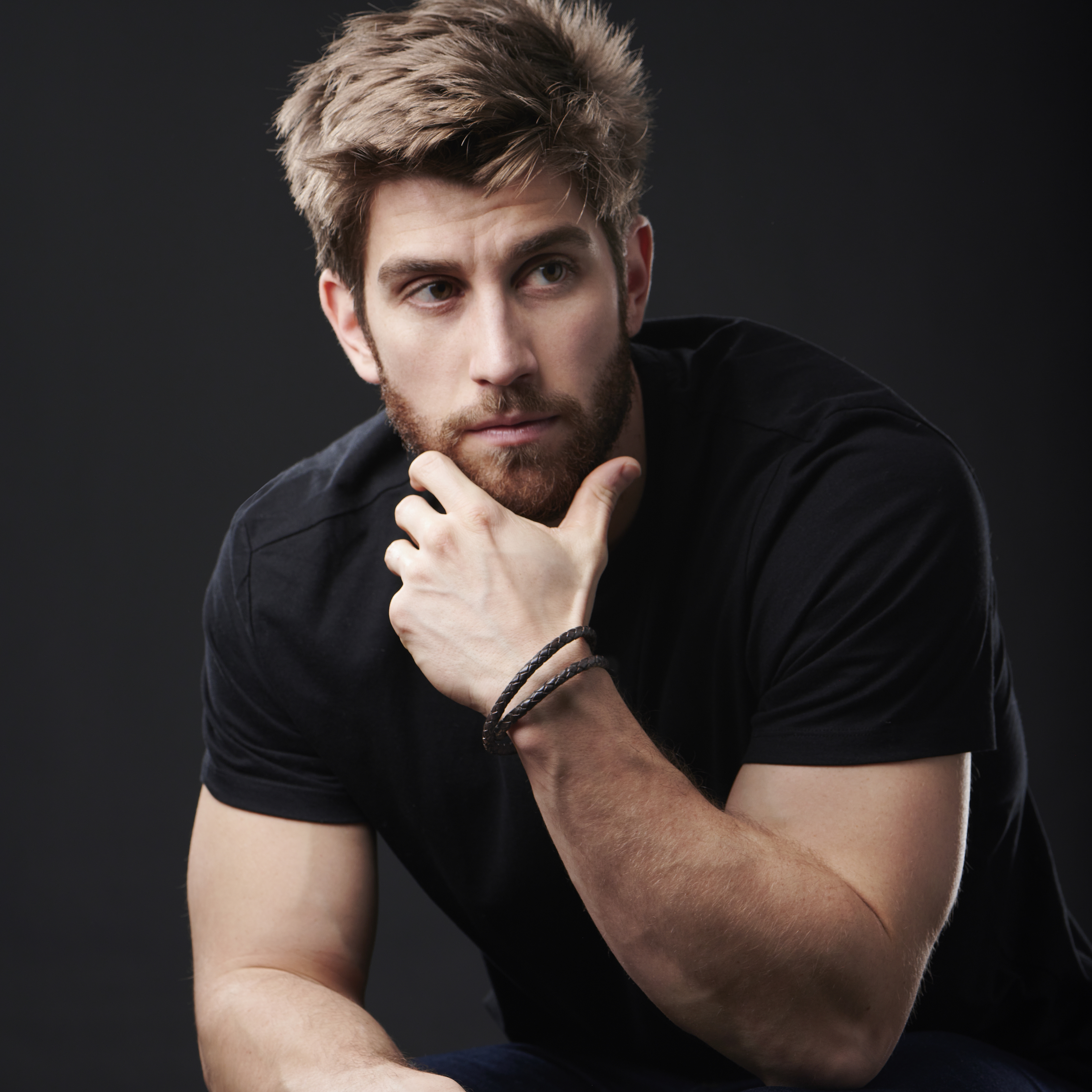 6mm Mörkbrunt Twist Bolo Läderarmband - 5