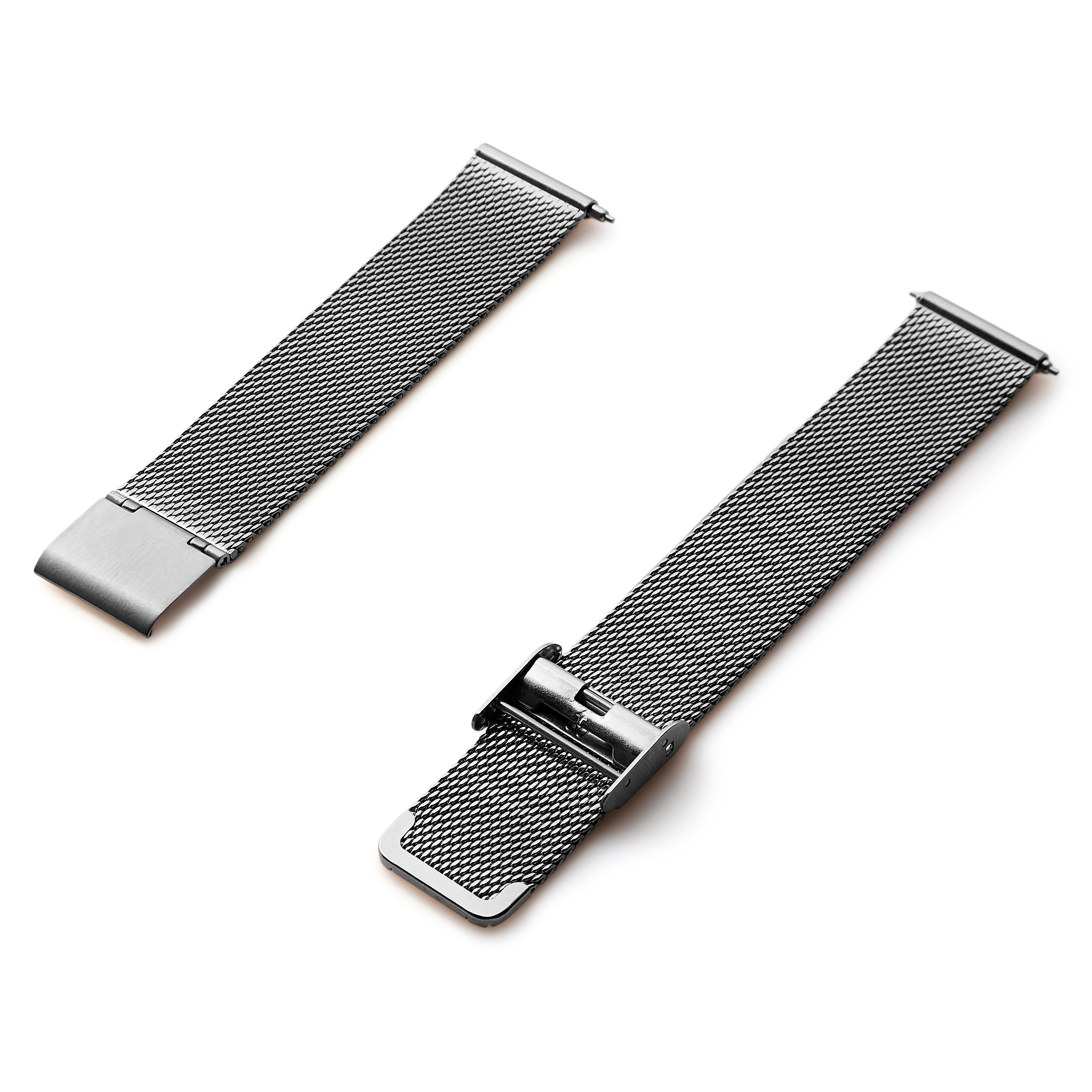 20 mm pasek mesh do zegarka ze stali nierdzewnej w kolorze srebrnym – szybki w wymianie - 3
