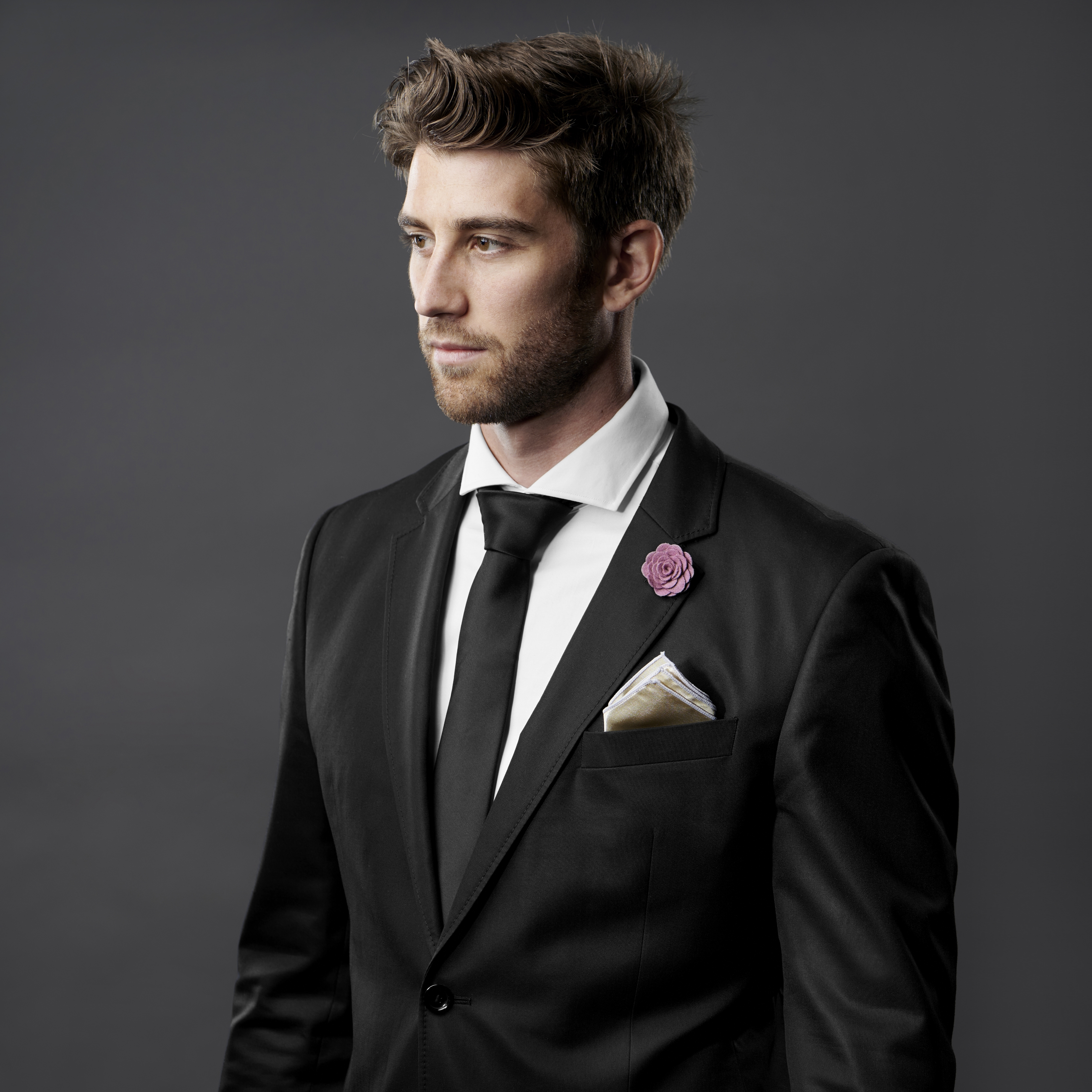 Reversnadel Mit Rosa Rose  - 4