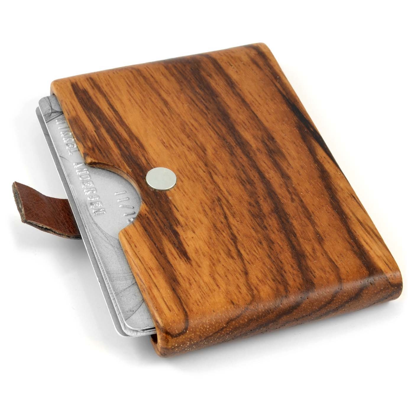 Solid Kortholder i Valnøddetræ - 3