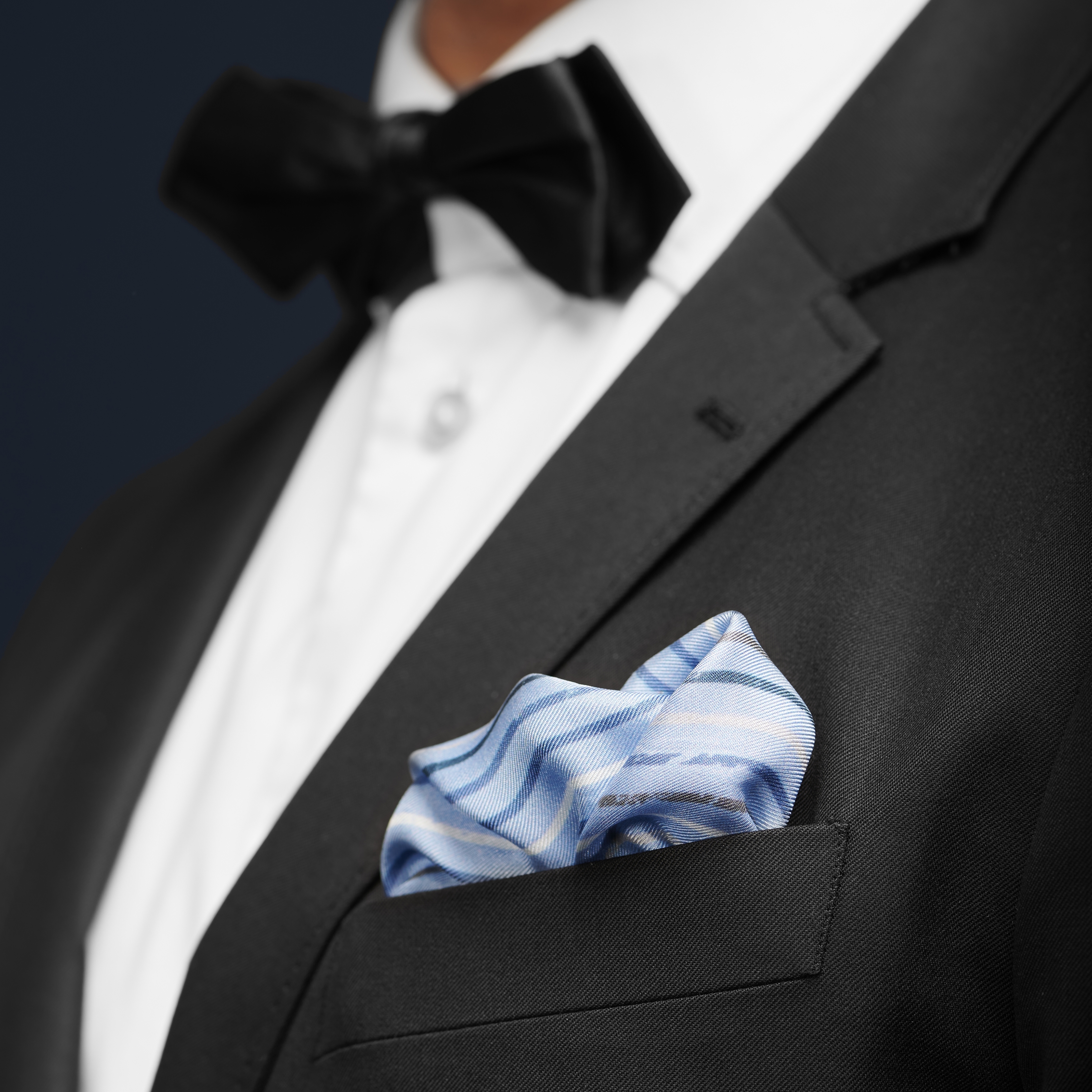 Pochette de costume en soie Blaise Brux - 5