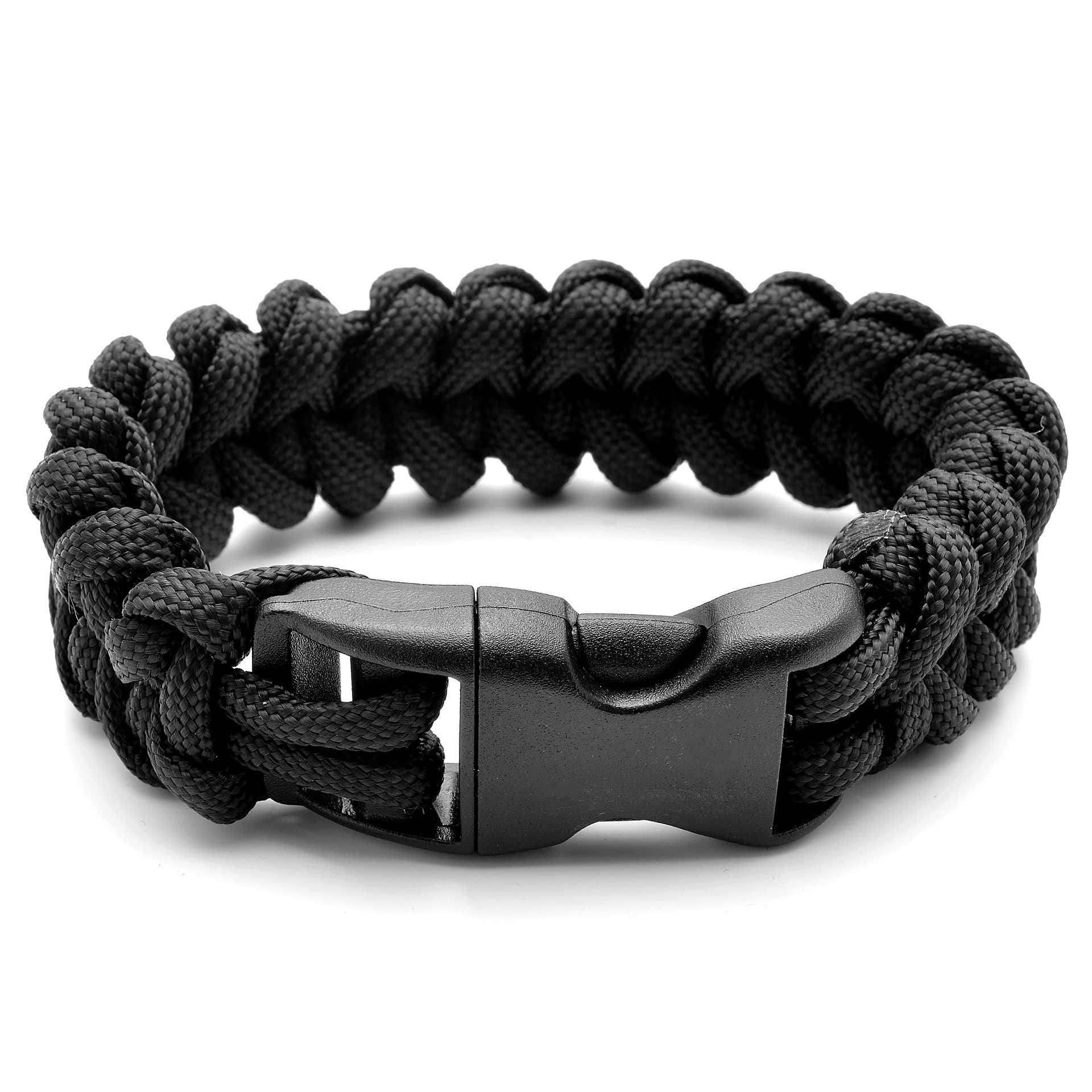 Black Paracord Bracelet In stock! Tailor Toki