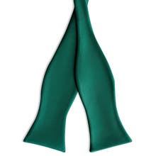 Green self tie bow ties