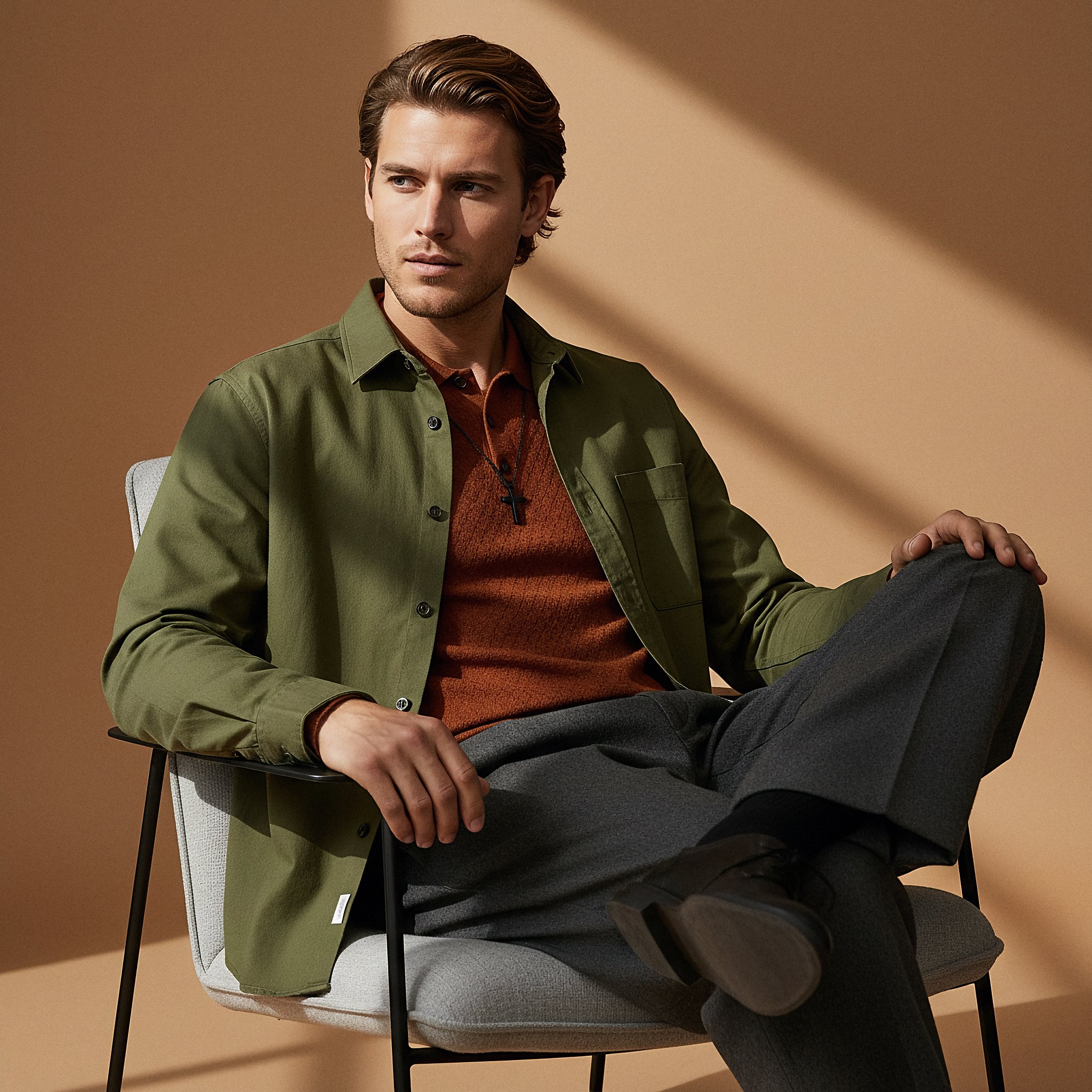 Classic Black Cross Necklace - 4