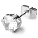 8MM Sølvfarget Rund Zirkon Ørering 8MM Sølvfarget Rund Zirkon Ørering