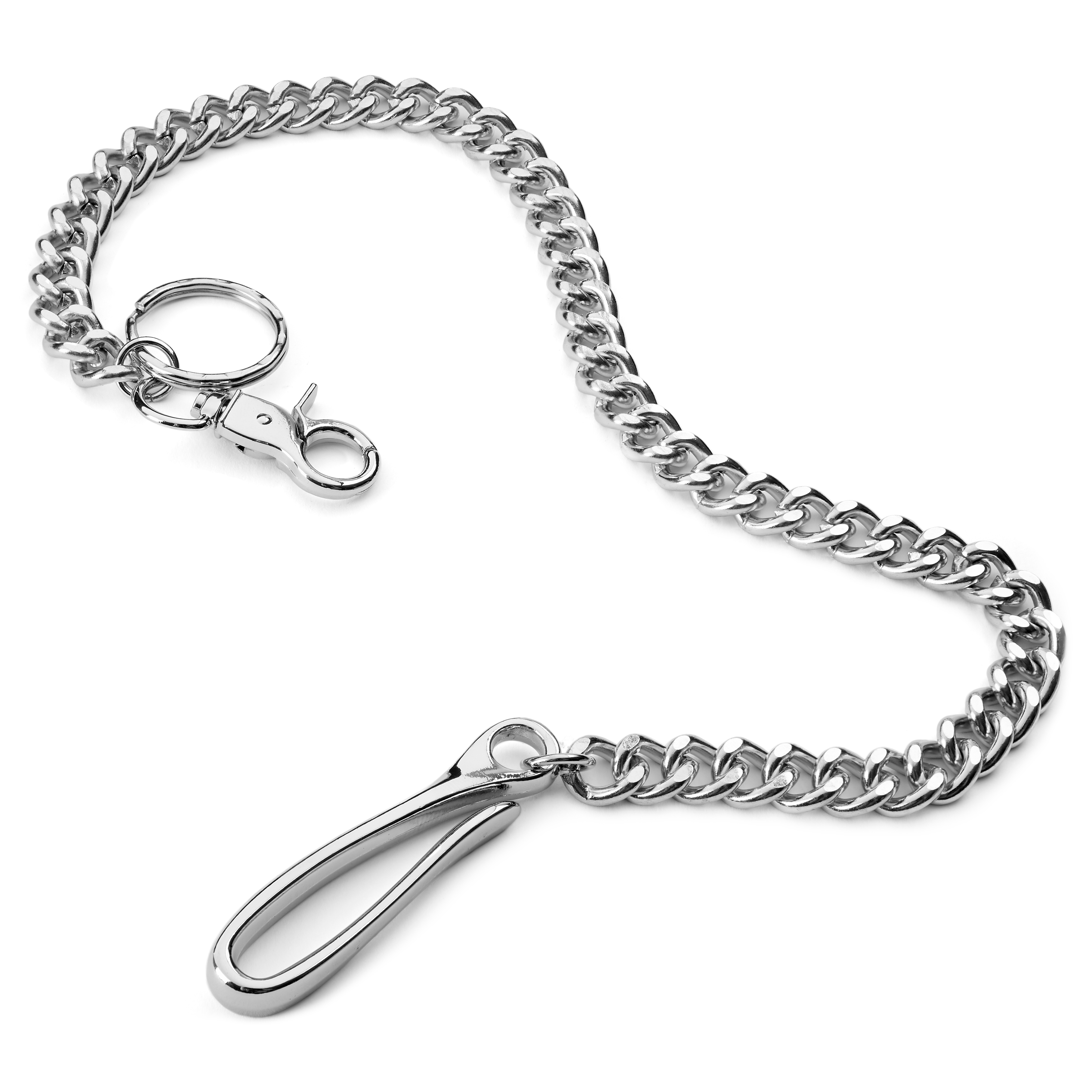 Short SilverTone Wallet Chain with Hook In stock! Warren Asher