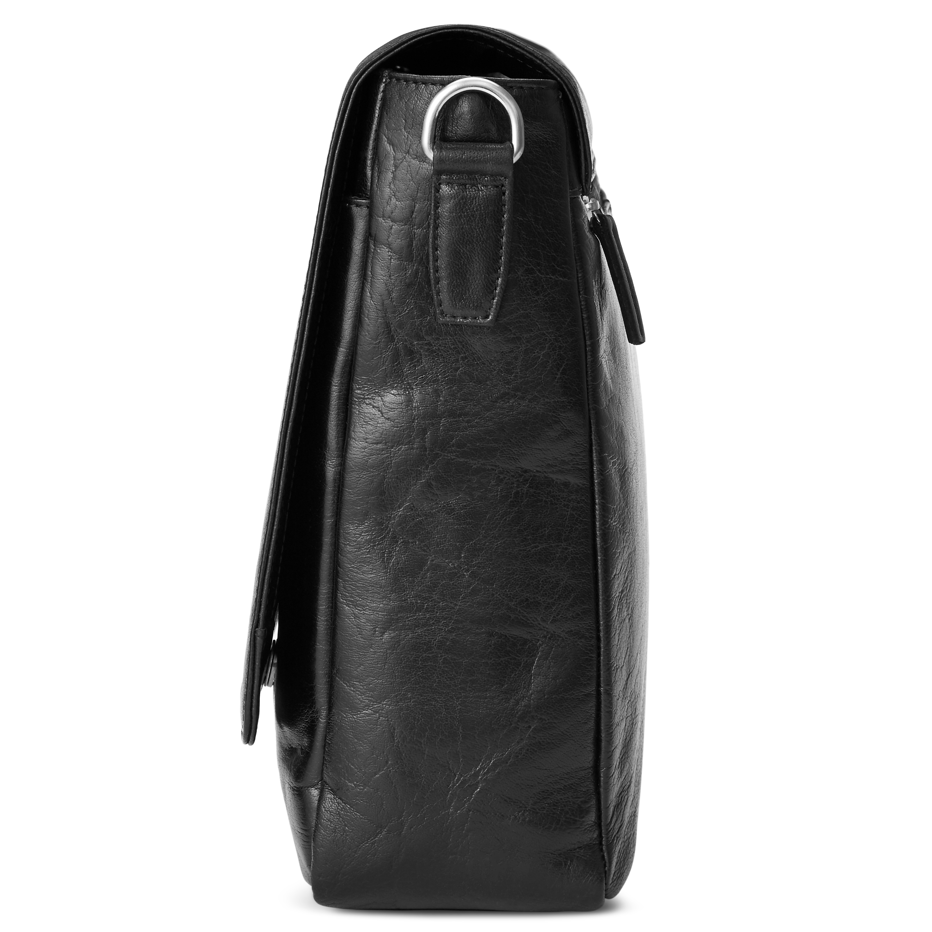 Musta Kalifornia nahkainen lähettilaukku - 4