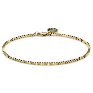 Essentials | 1/16" (2 mm) Gold-Tone Square Box Chain Bracelet Essentials | 1/16" (2 mm) Gold-Tone Square Box Chain Bracelet