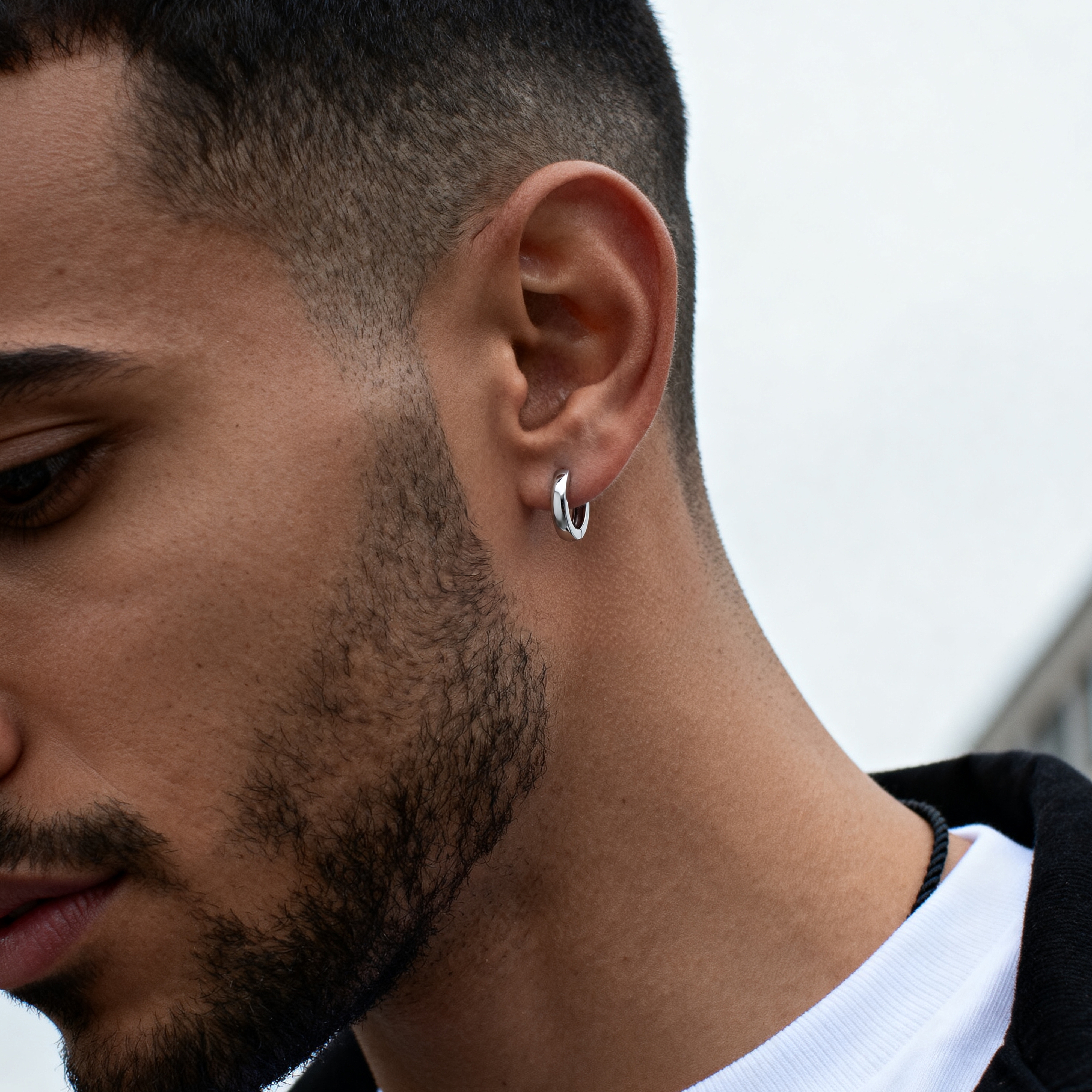 Argentia | 925 hopea | Rodinoitu sterling-hopeinen korvarengas - 3