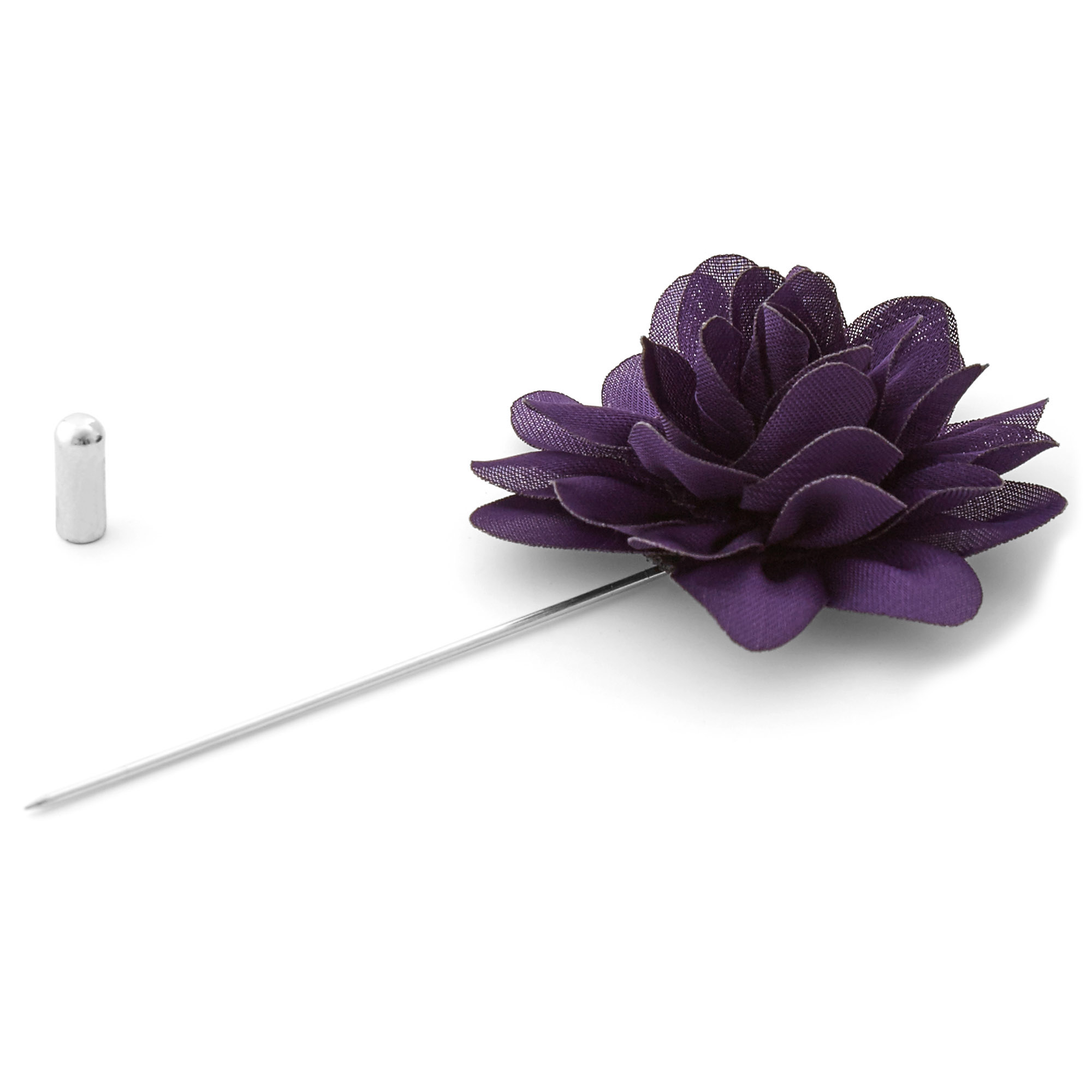 Dark Purple Lapel Flower - 2