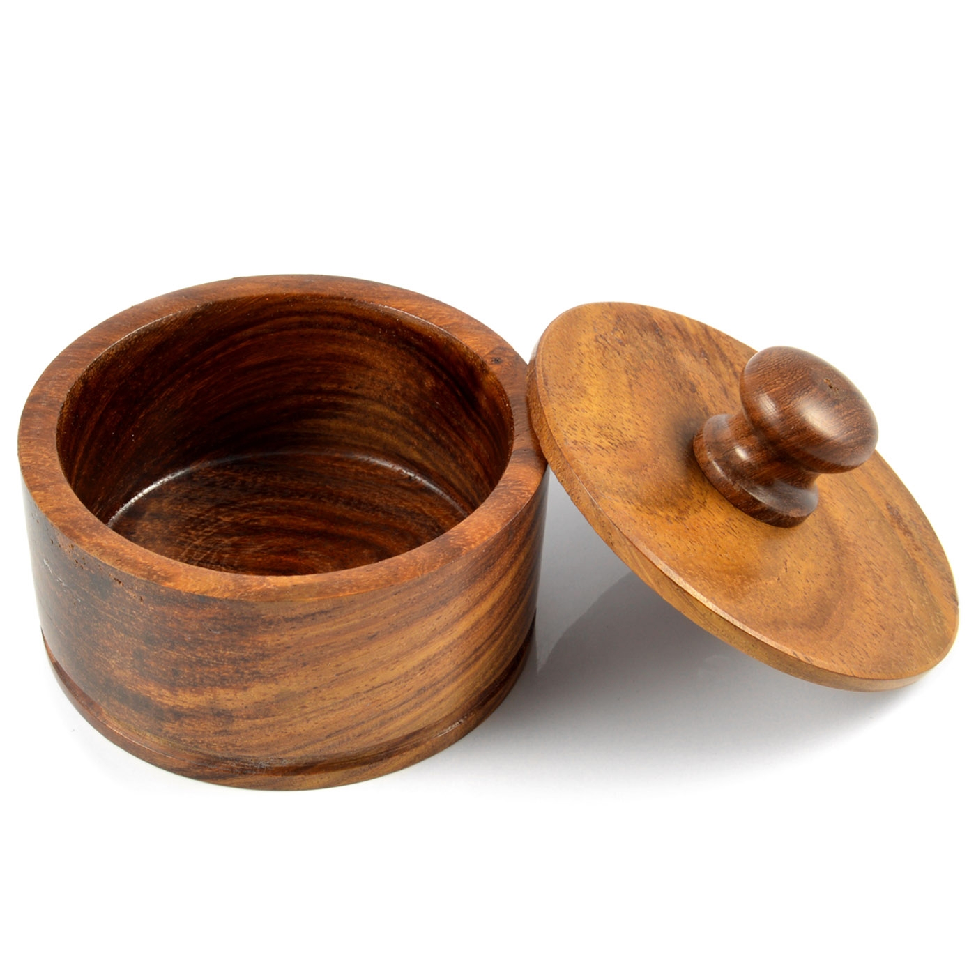 Brunt Pakkatre Barberskål  - 3