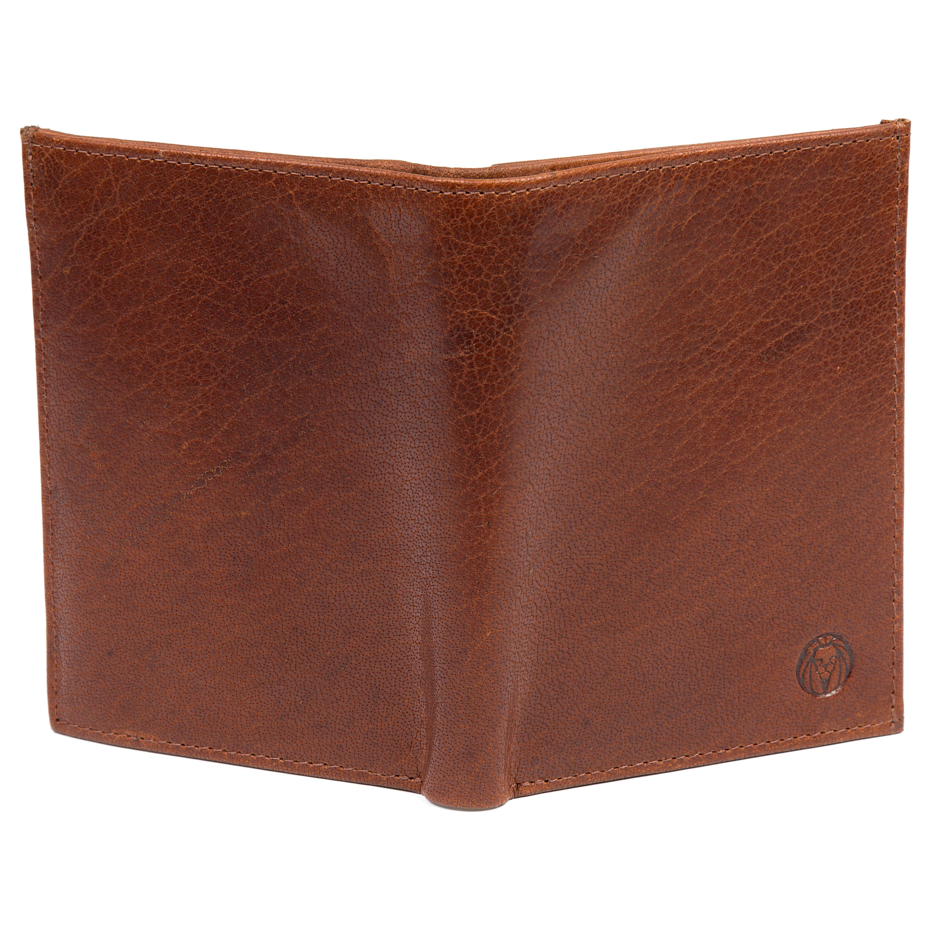 Оригинален светлокафяв кожен портфейл с RFID защита Montreal - 4