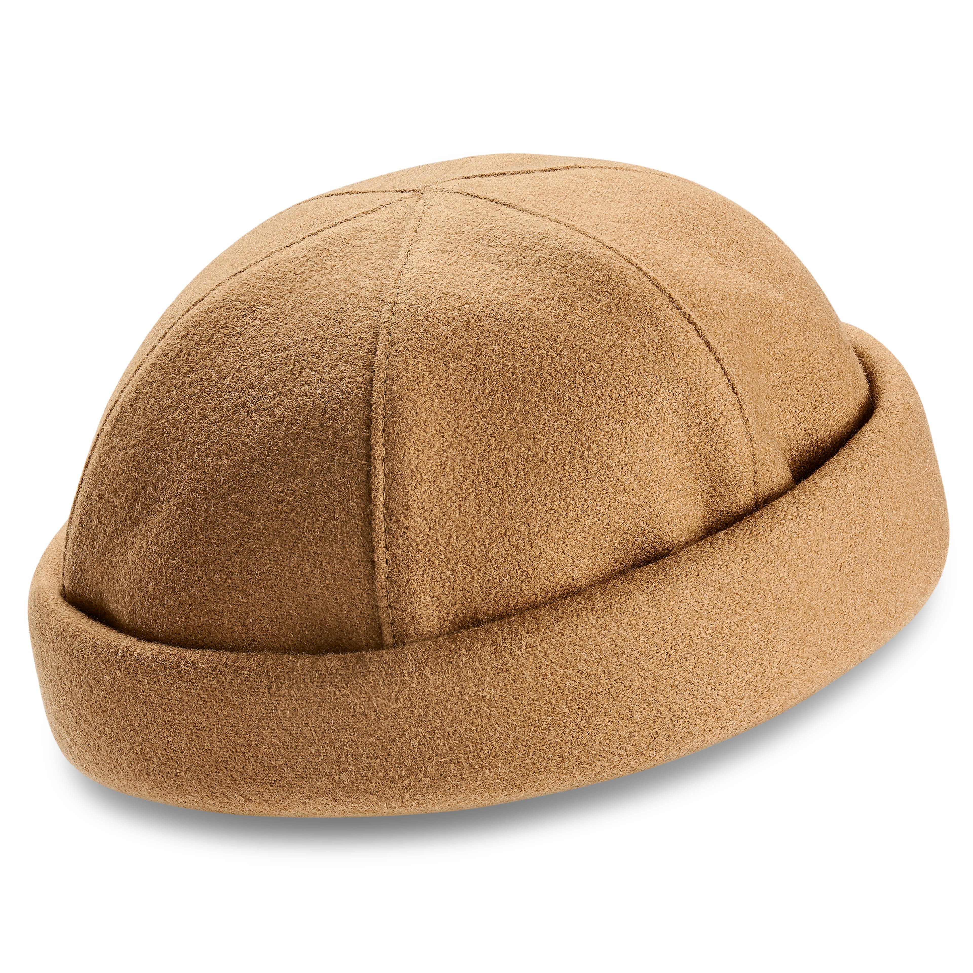 Lacuna | Piaskowa wełniana czapka dokerka