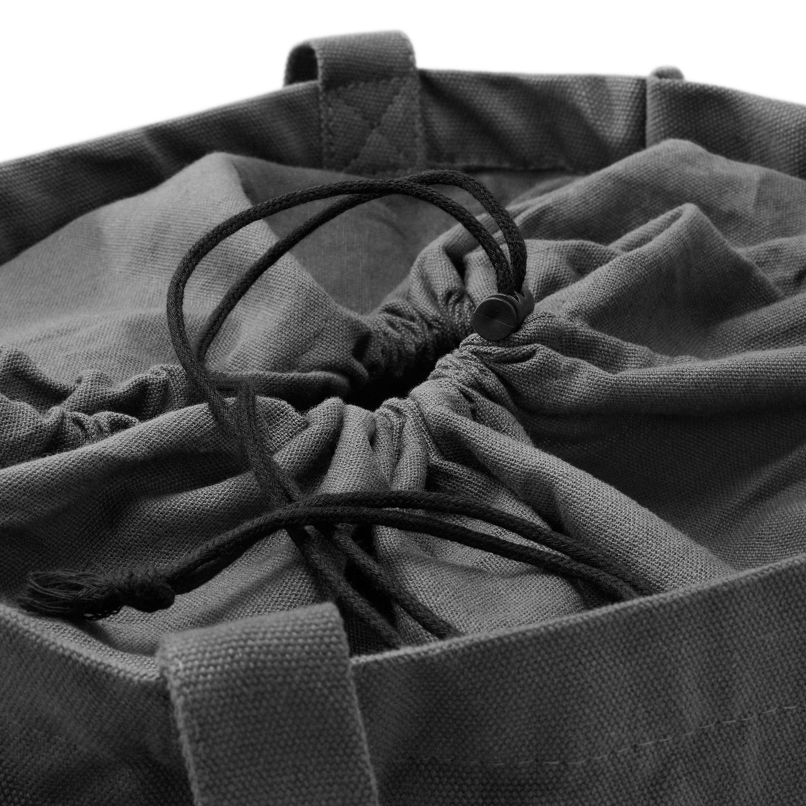 Otsu - tmavě šedá bavlněná plátěná taška - 3