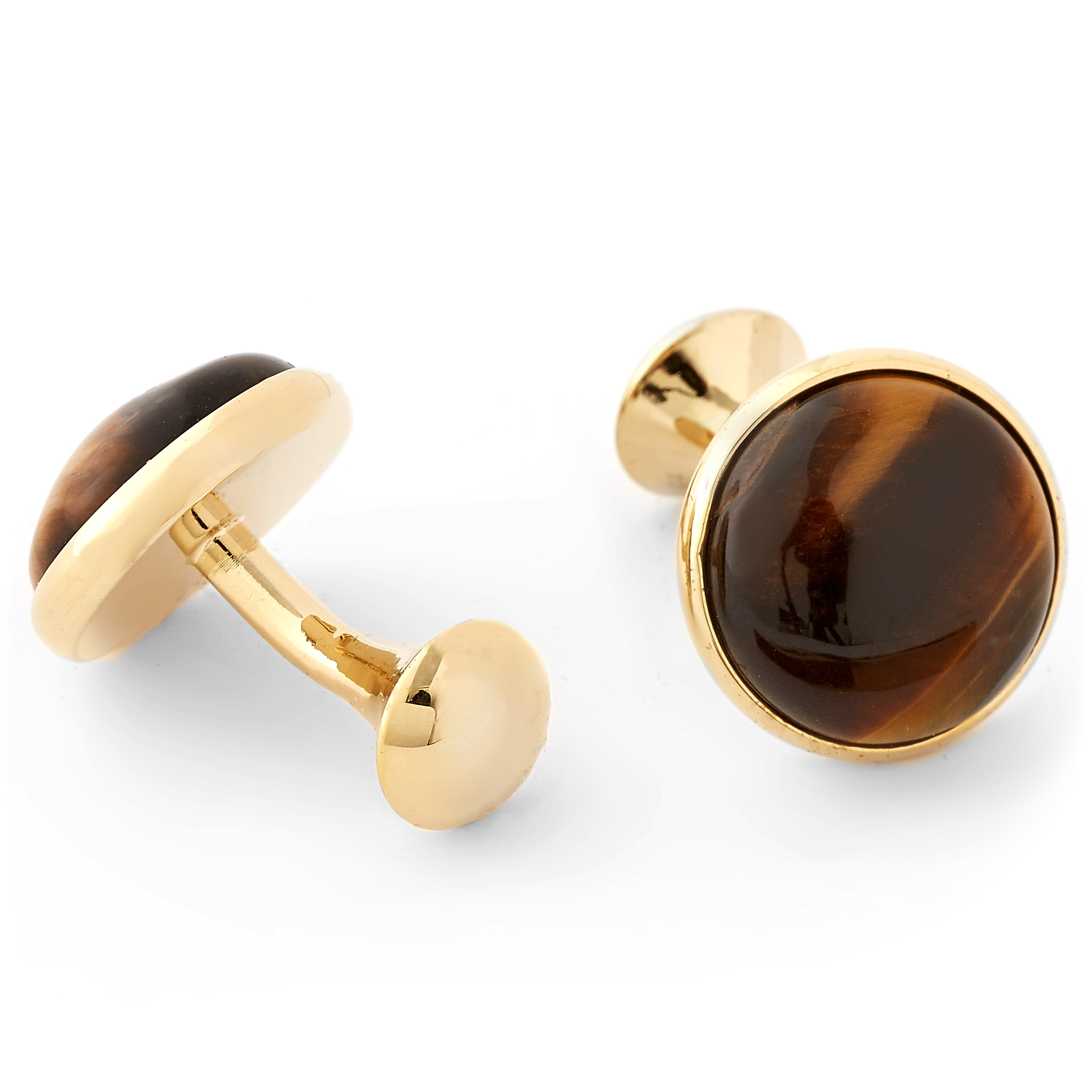 Tiger Eye Gull Mansjettknapper - 2
