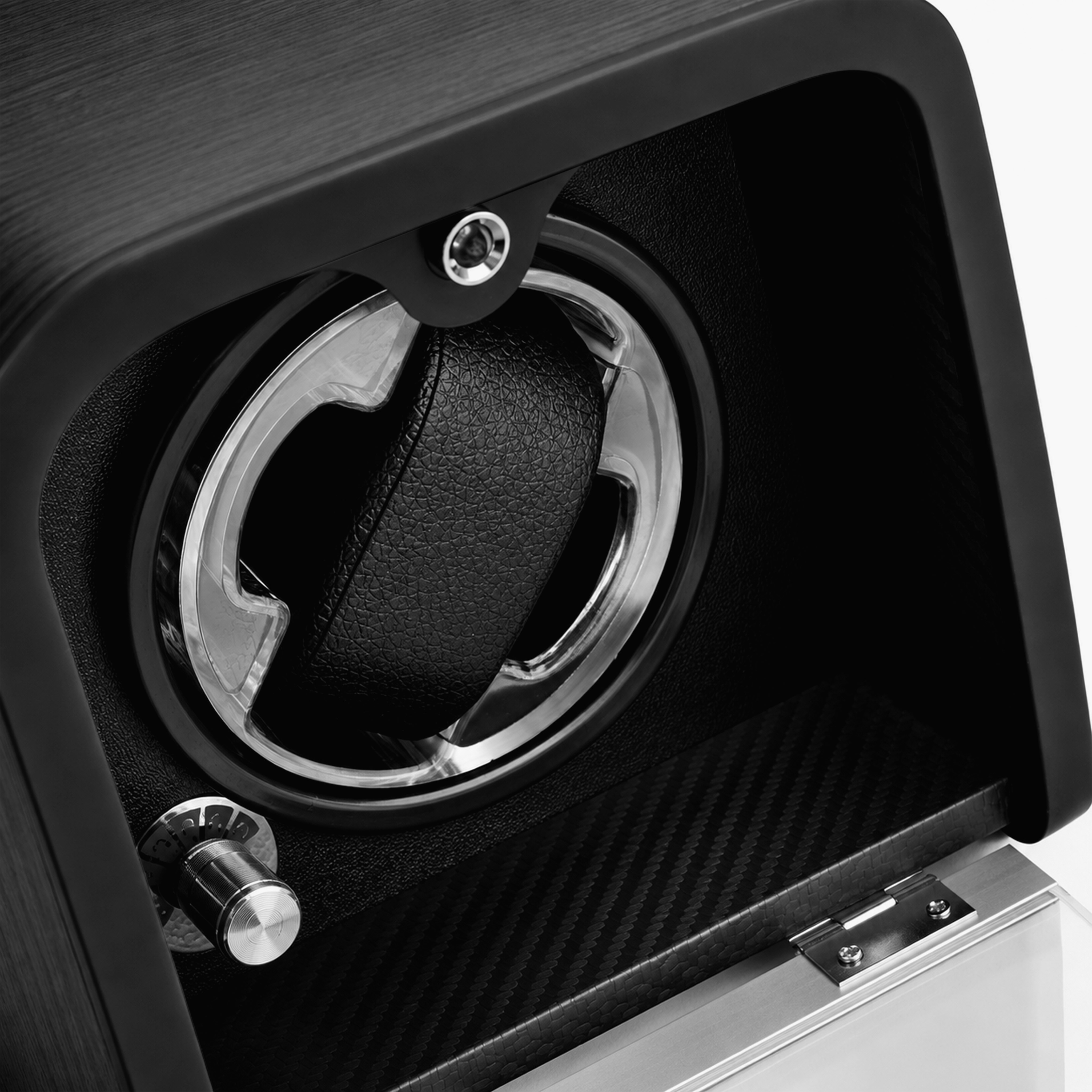 Chrono | Black Watch Winder, Black Interior with Illumination - 6