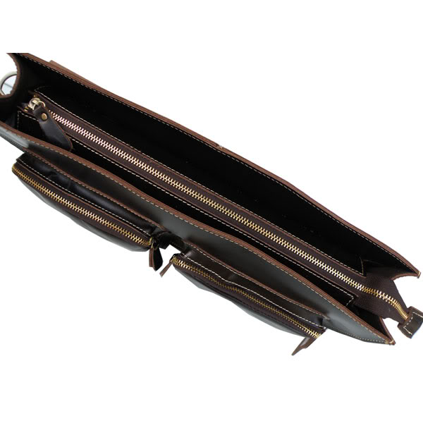 Cognac Vintage Leather Bag - 2