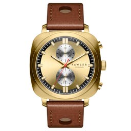 Callao | Goudkleurig Kussenvormig Horloge