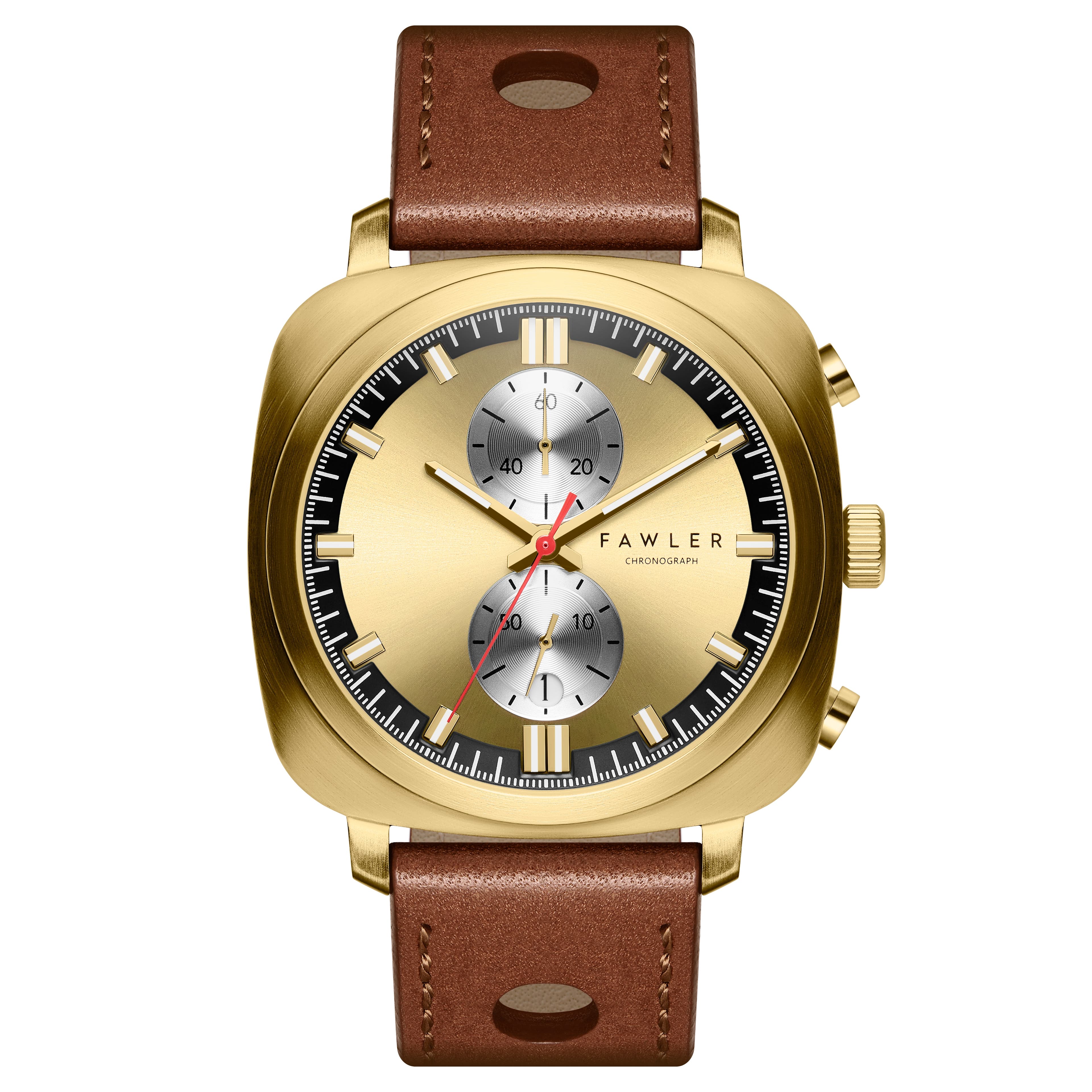 Callao | Goudkleurig Kussenvormig Horloge