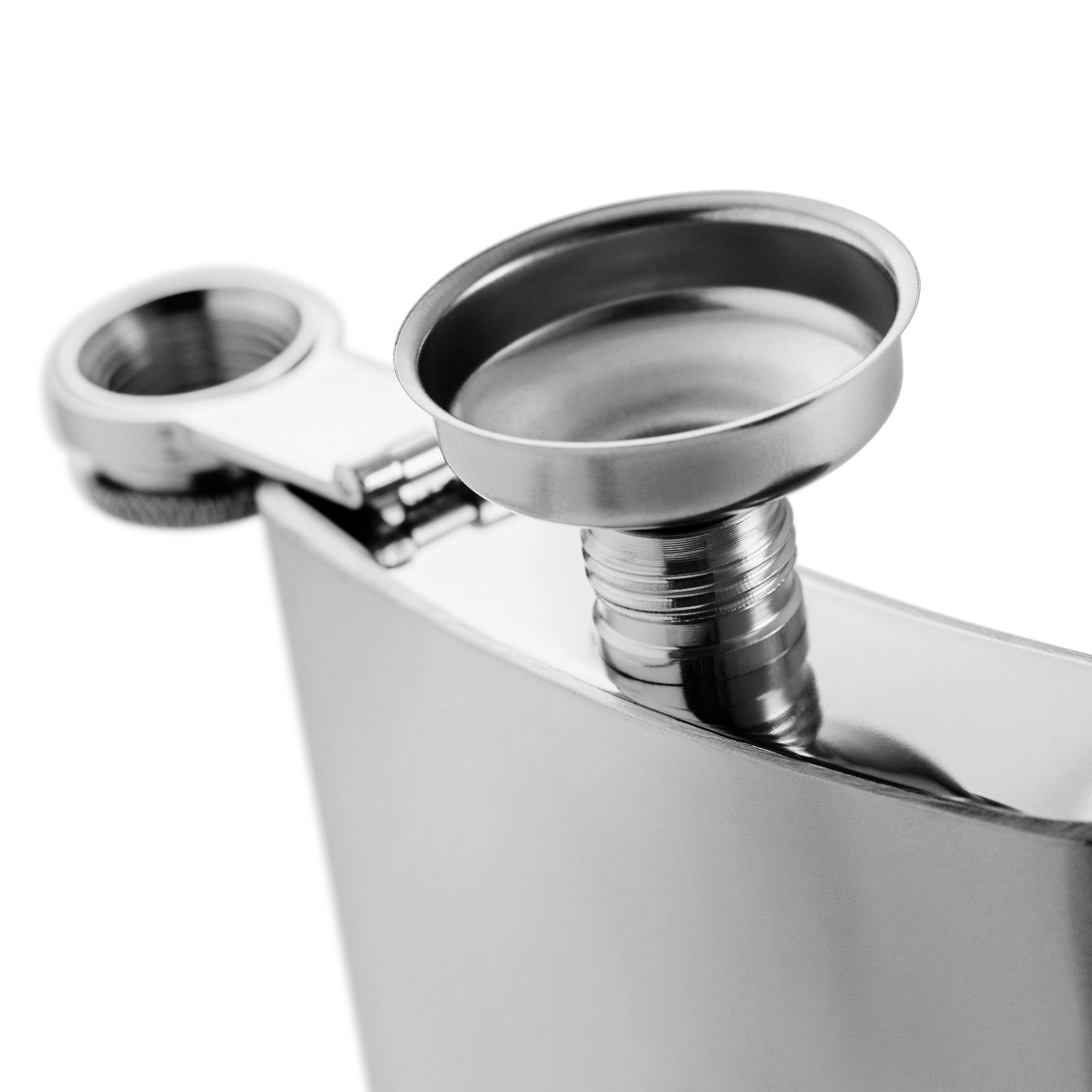 Stainless Steel Hip Flask and 2 Glass Set - 5