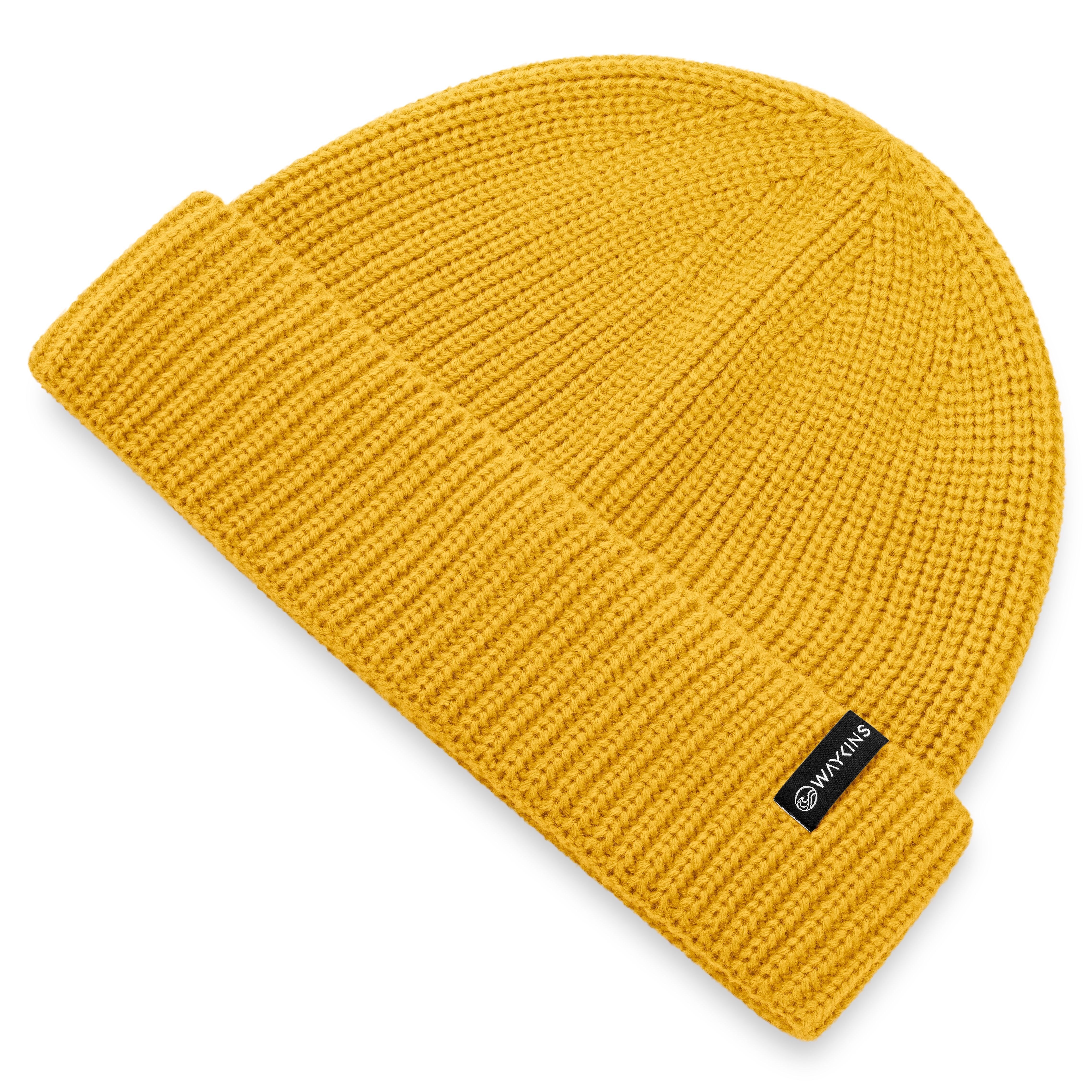 Baltic | Gele Geribde Acryl Beanie - 5