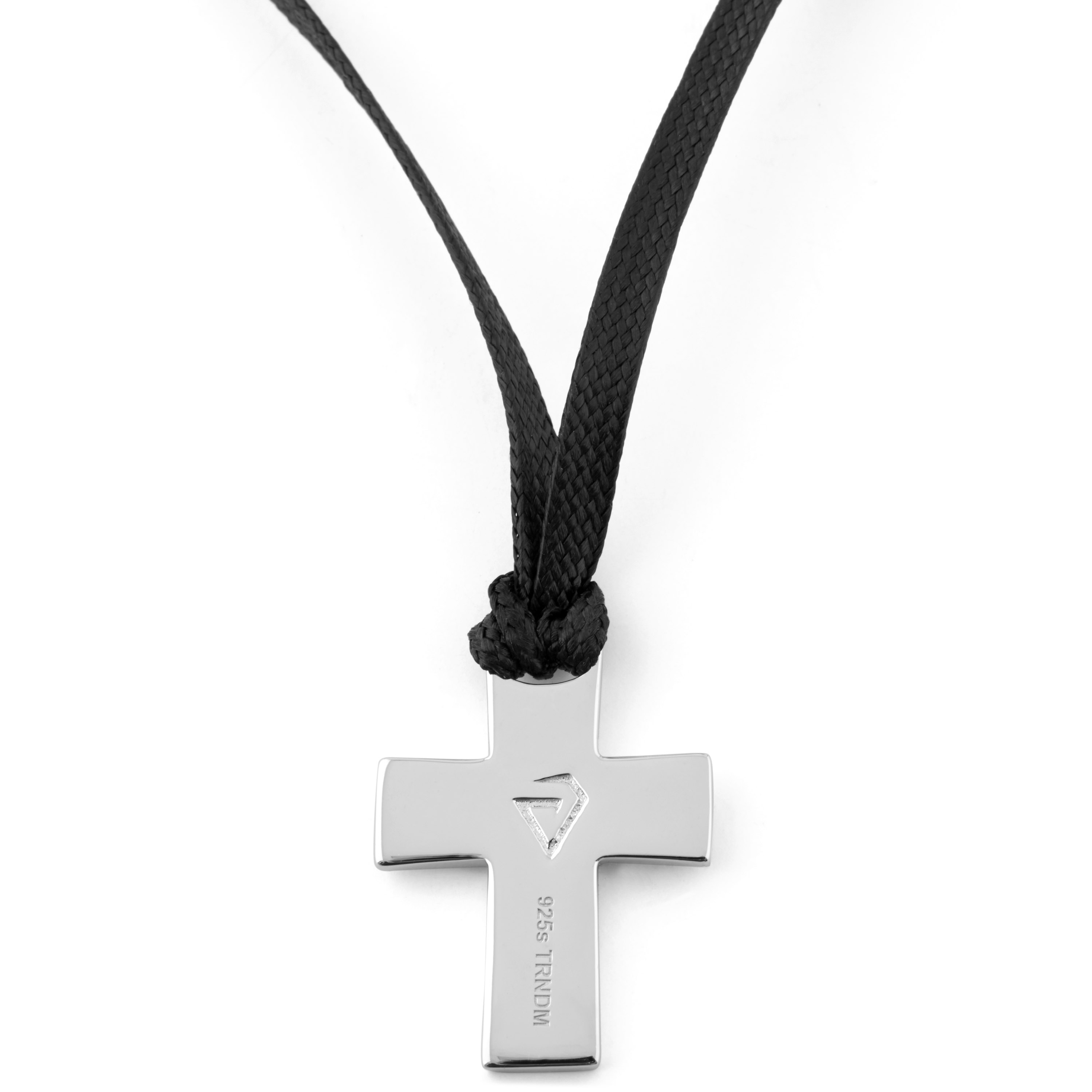 Klassische 925er Silber Kreuzkette - 3